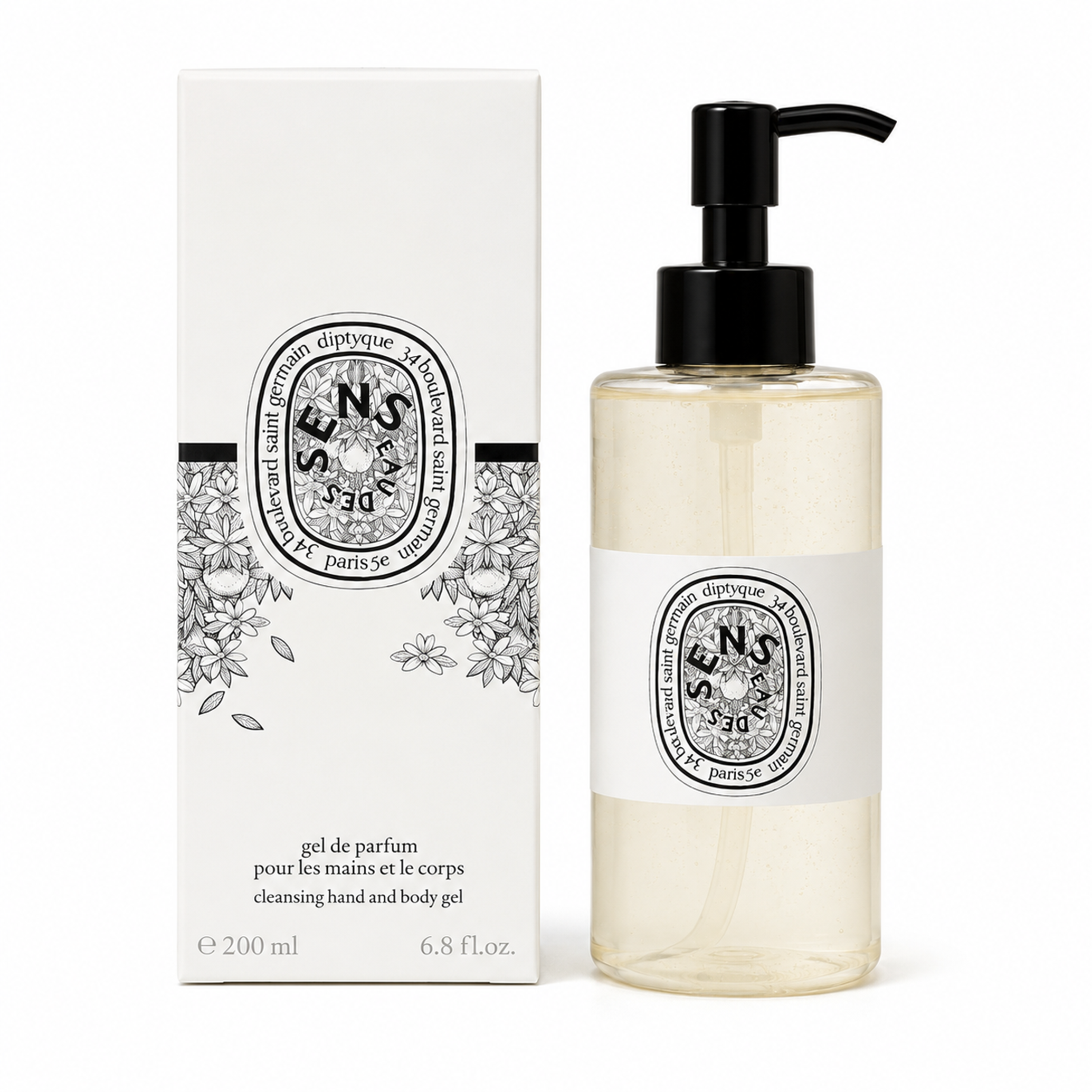 Diptyque Eau des Sens cleansing hand and Body gel 200ml