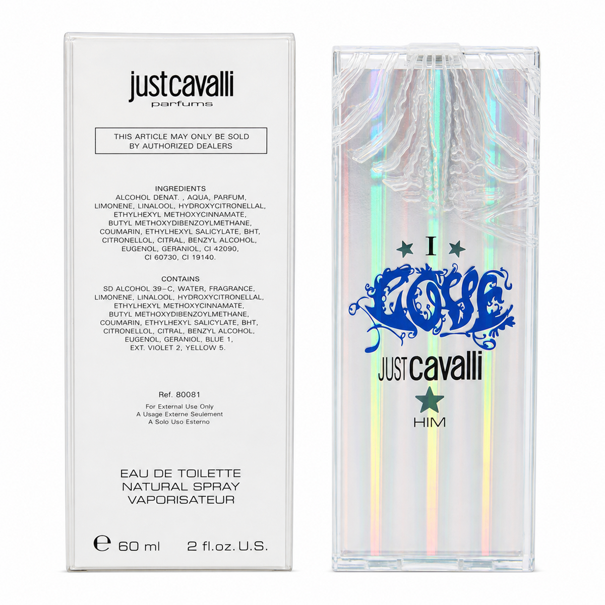 Roberto Cavalli Just Cavalli 1 Him Eau de Toilette 60ml