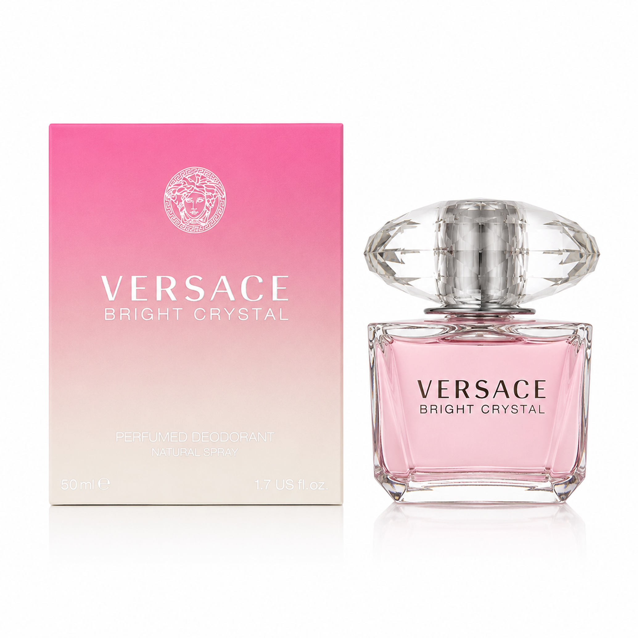 Versace Bright Crystal Perfumed Deodorant Natural Spray 50ml