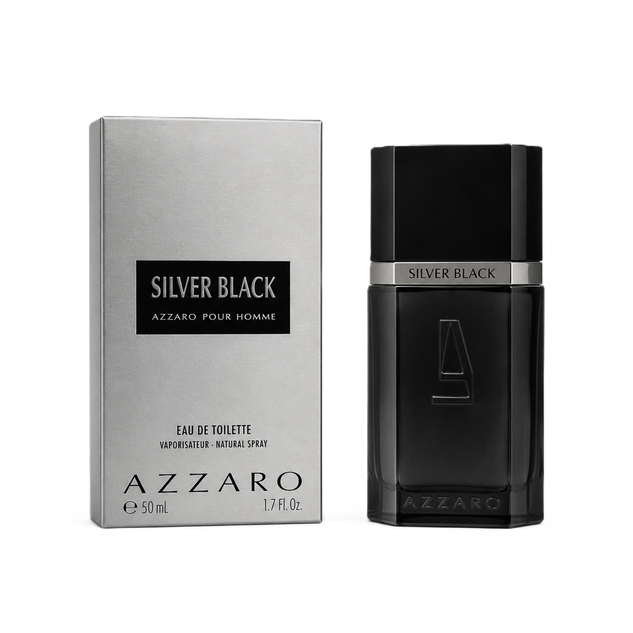 Azzaro Silver Black pour homme Eau de Toilette 50ml