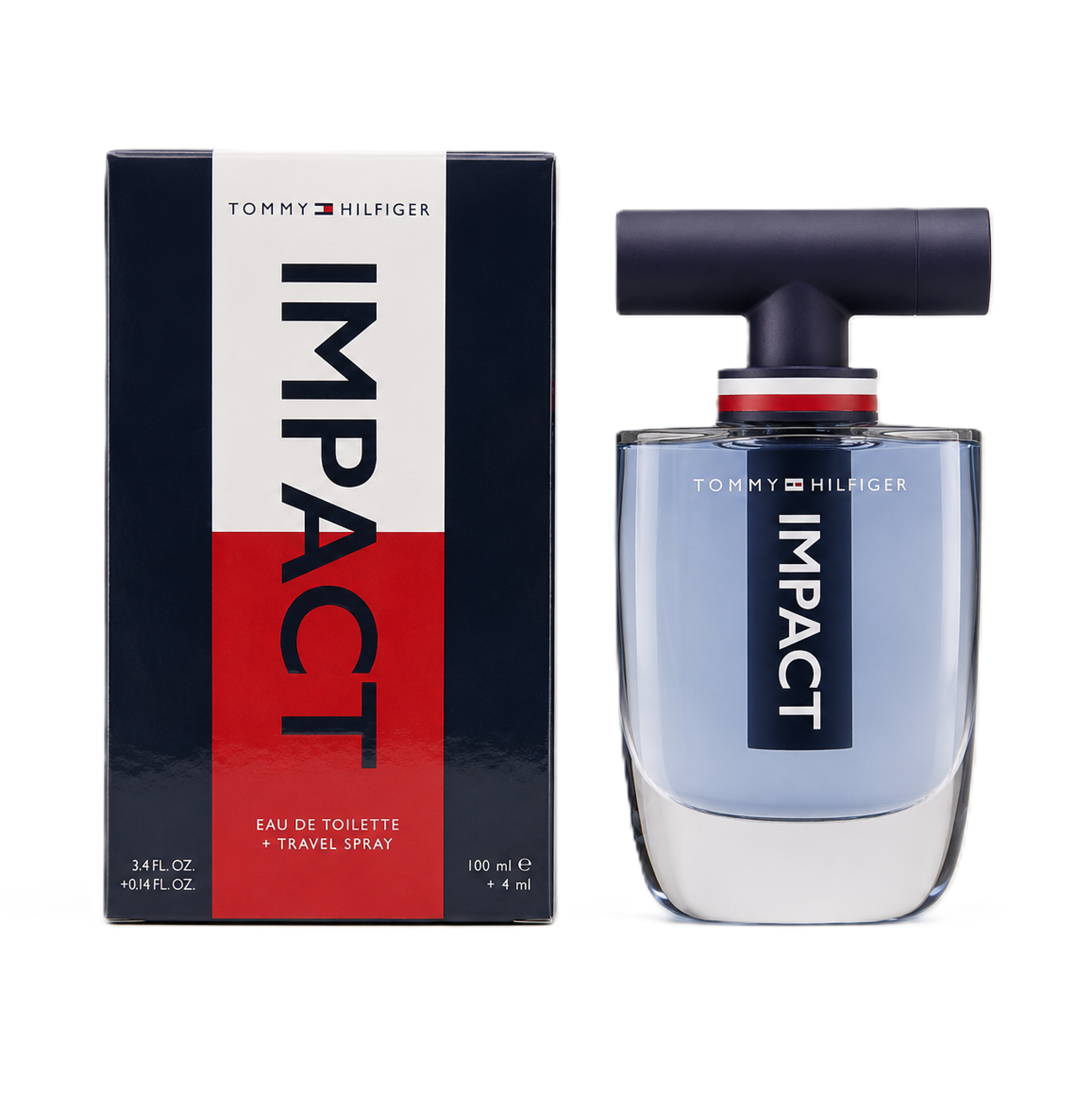 Tommy Hilfiger Impact Eau de Toilette Spray 100ml + Travel Spray 4ml