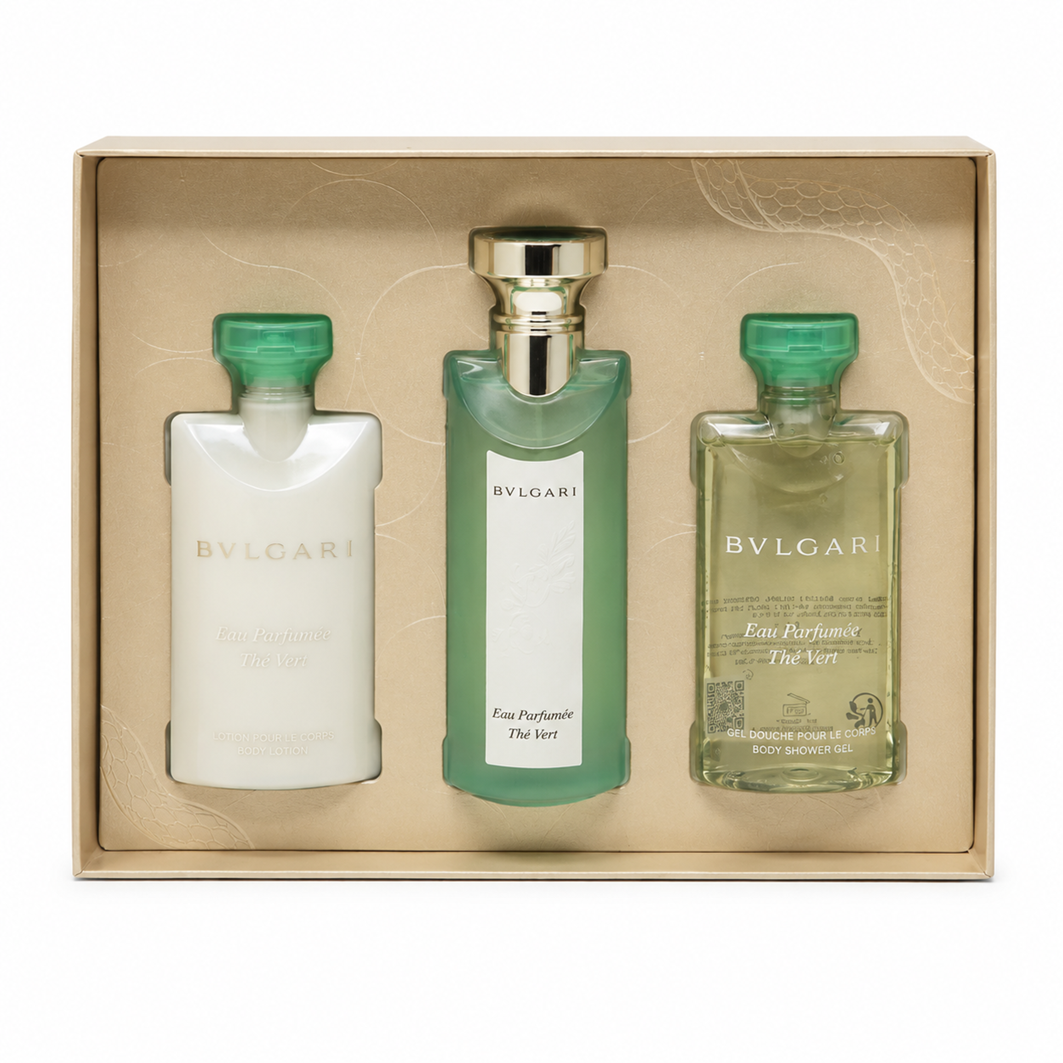 Bvlgari Eau Parfumee au the vert Eau de Toilette 75ml + showergel + Body lotion