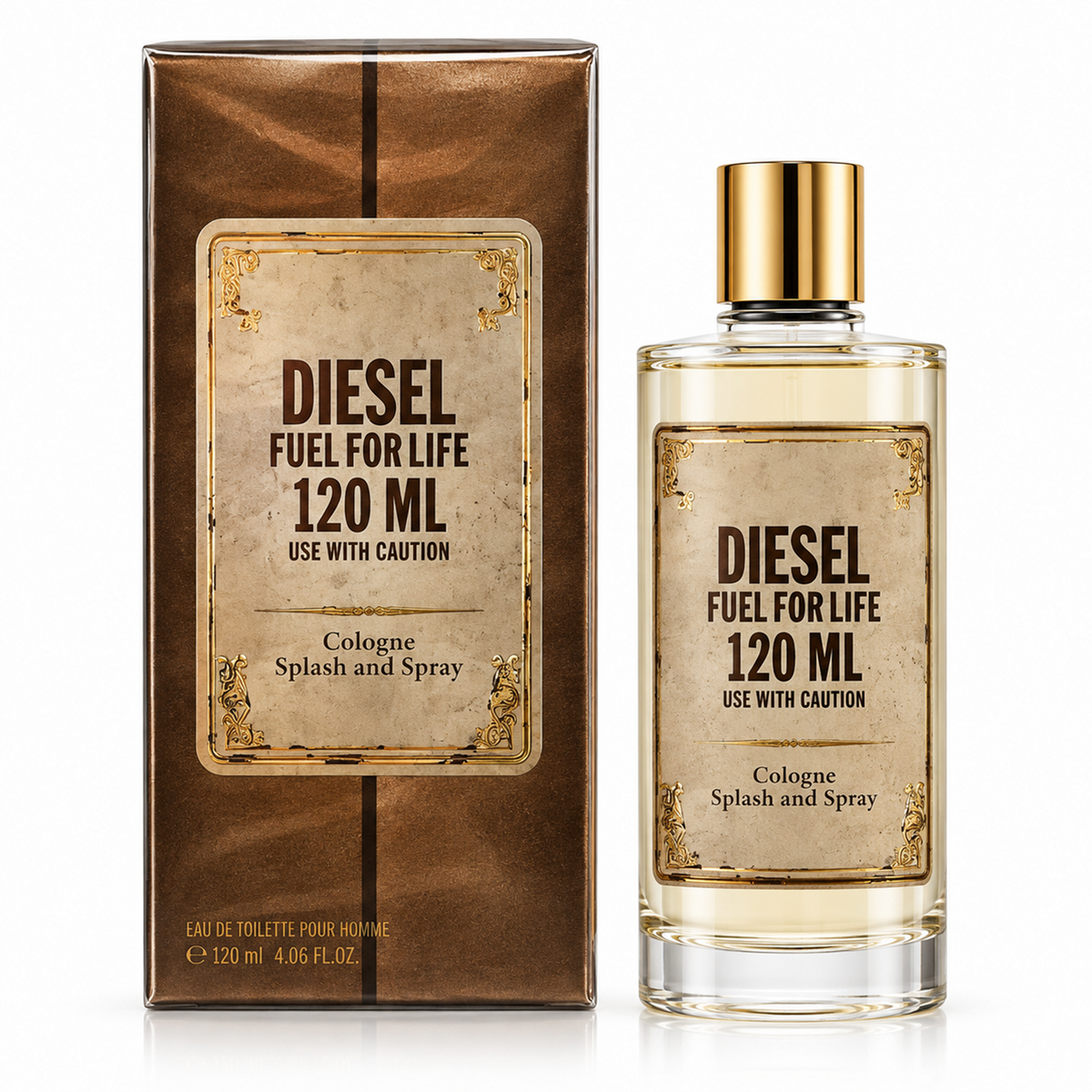 Diesel Fuel For Life Homme Cologne Spray and Splash 120ml