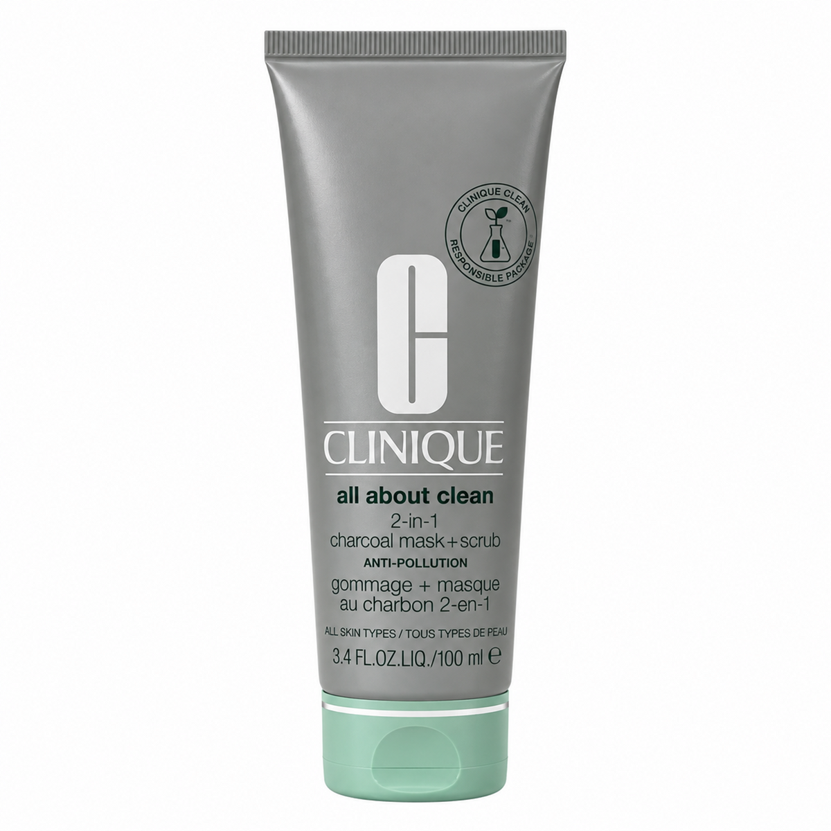 Clinique All about Clean 2-in-1 Charcoal Mas + Scrub 100ml