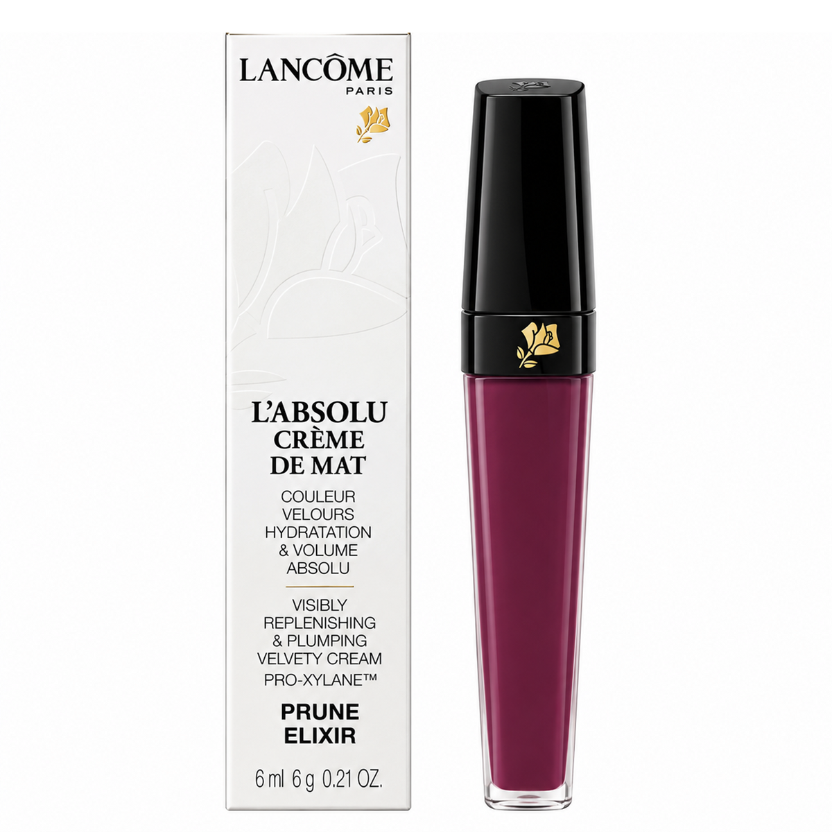 Lancome L'absolu Creme de Mat Lipgloss Prune Elixir 301