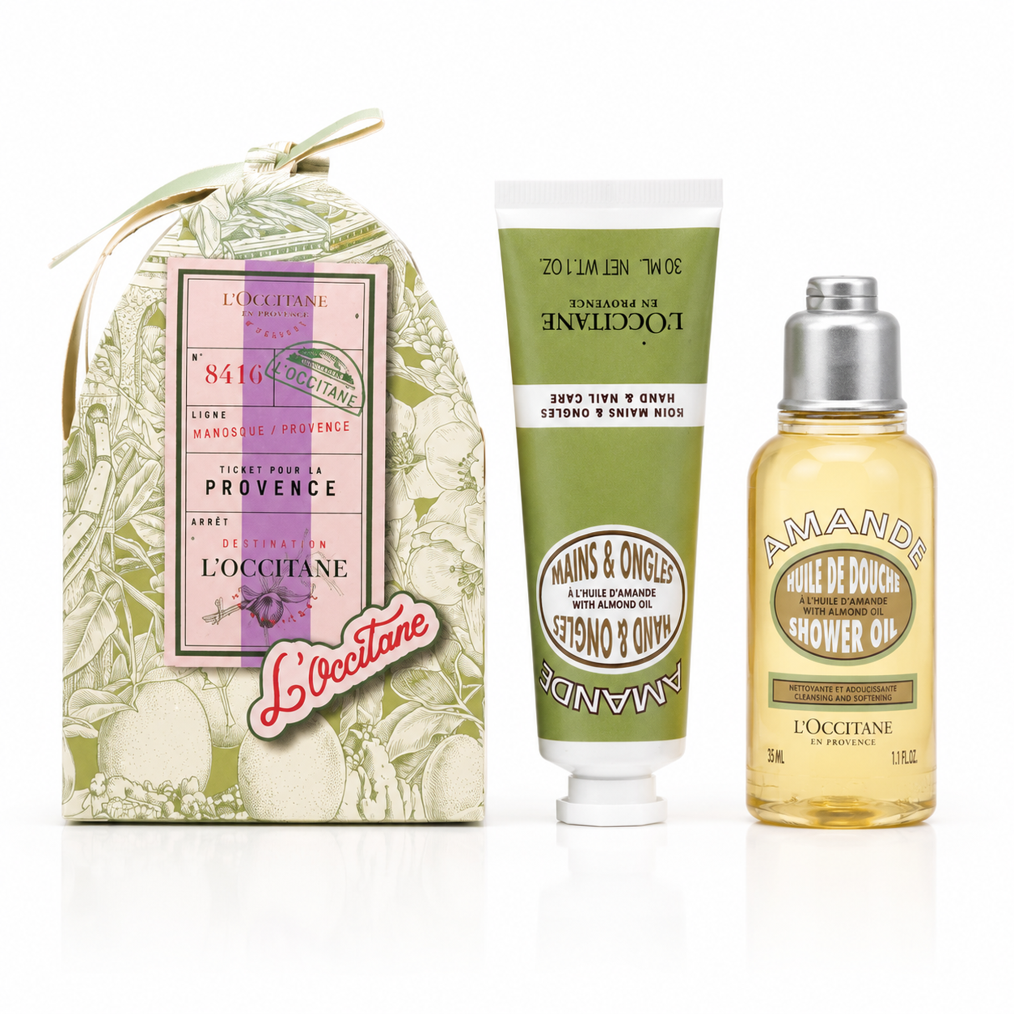 L’Occitane Amande Hand Cream 30ml + Shower oil 35ml