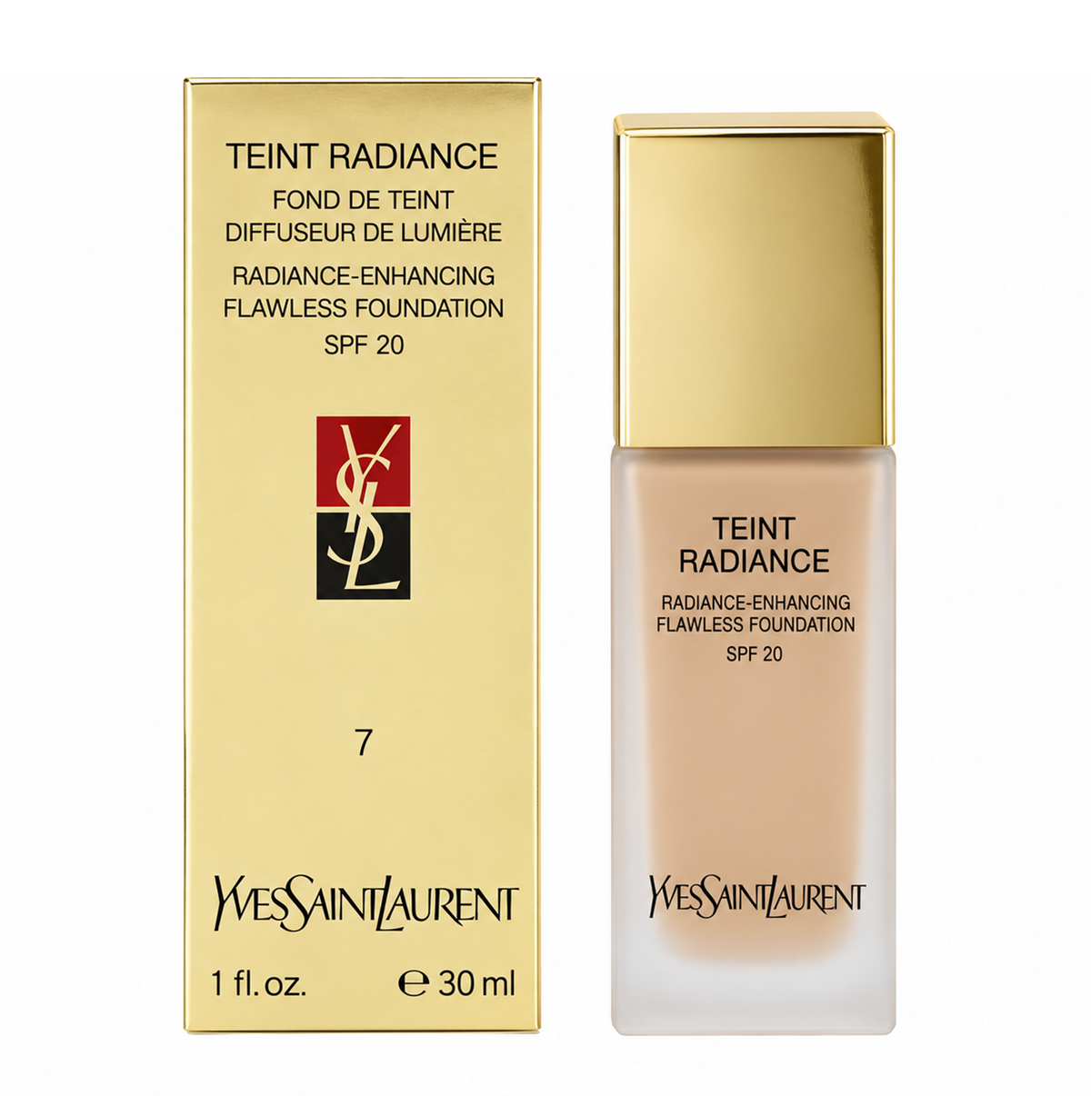 Yves Saint Laurent Teint Radiance Fondation 7 Beige Doré Teint SPF20