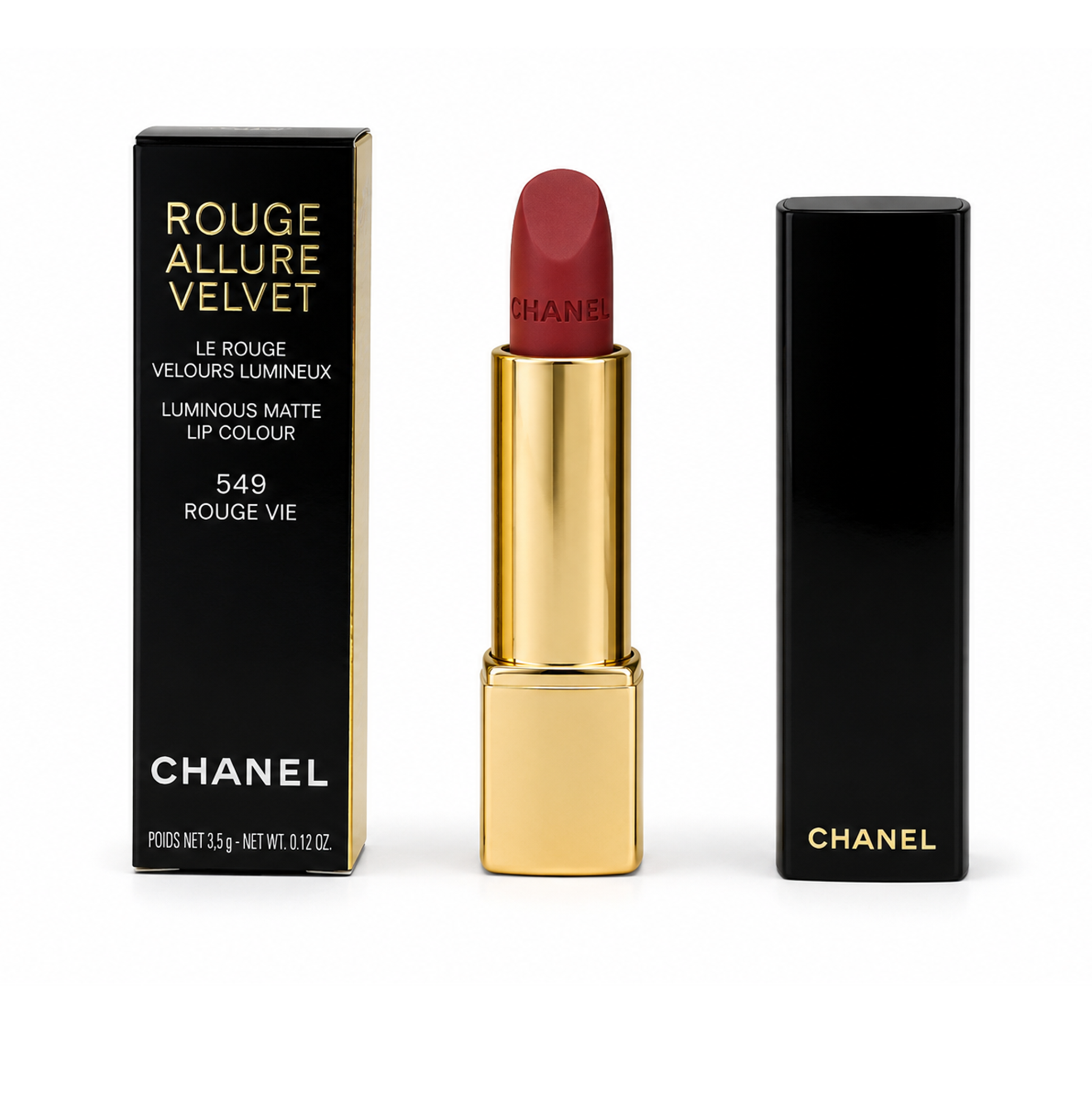 Chanel Rouge Allure Lippenstift  Velvet 549 Rouge Vie Lip Colour 3,5g