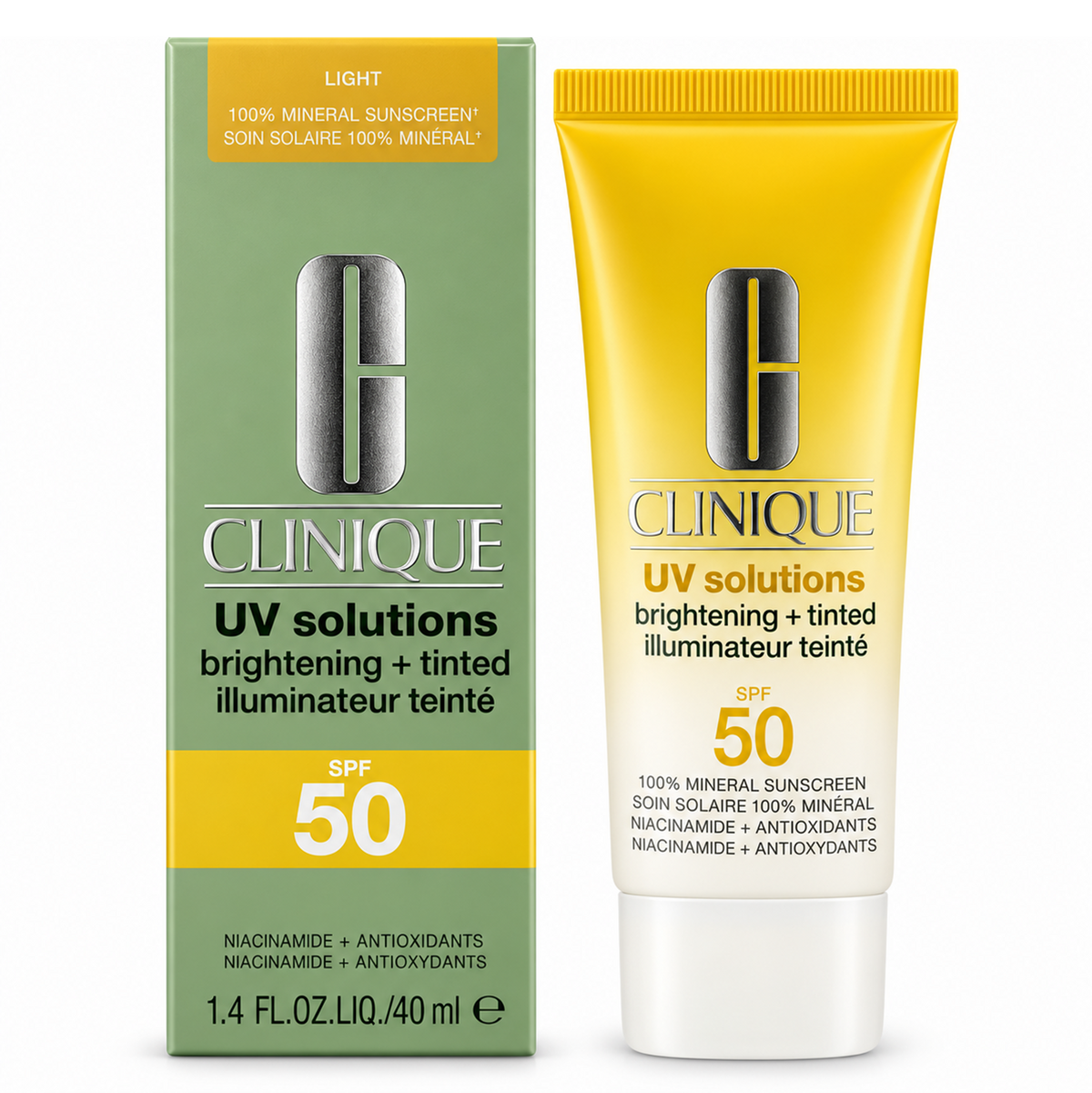 Clinique UV Solutions Brightening Tinted Sunscreen SPF 50 Light Sonnencreme 40ml