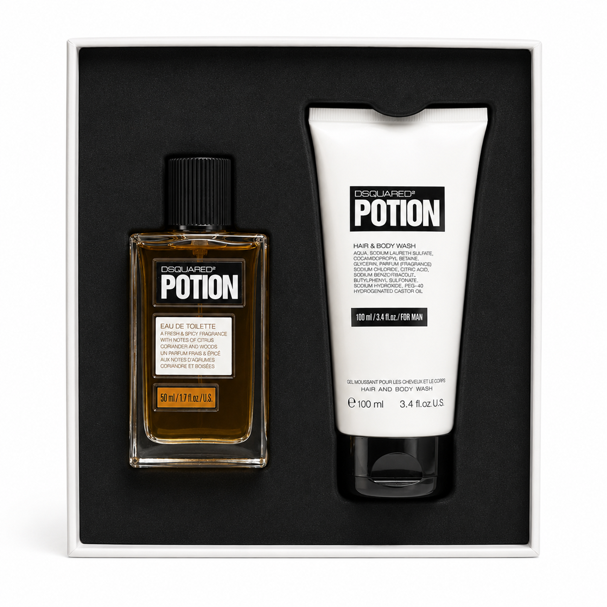 Dsquared Potion Eau de Toilette Spray 50 ml + Body Wash 100 ml