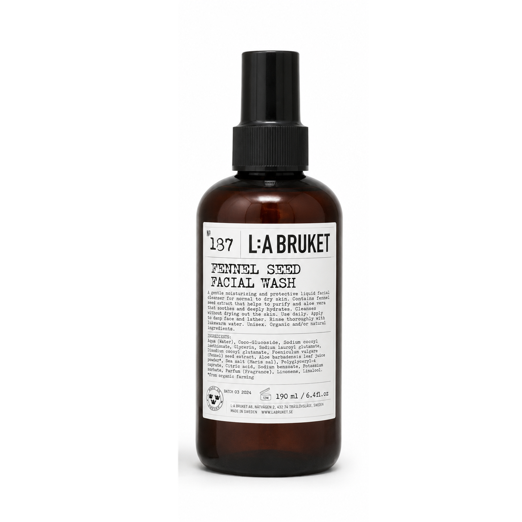 La Bruket No 187 Facial Wash 190ml