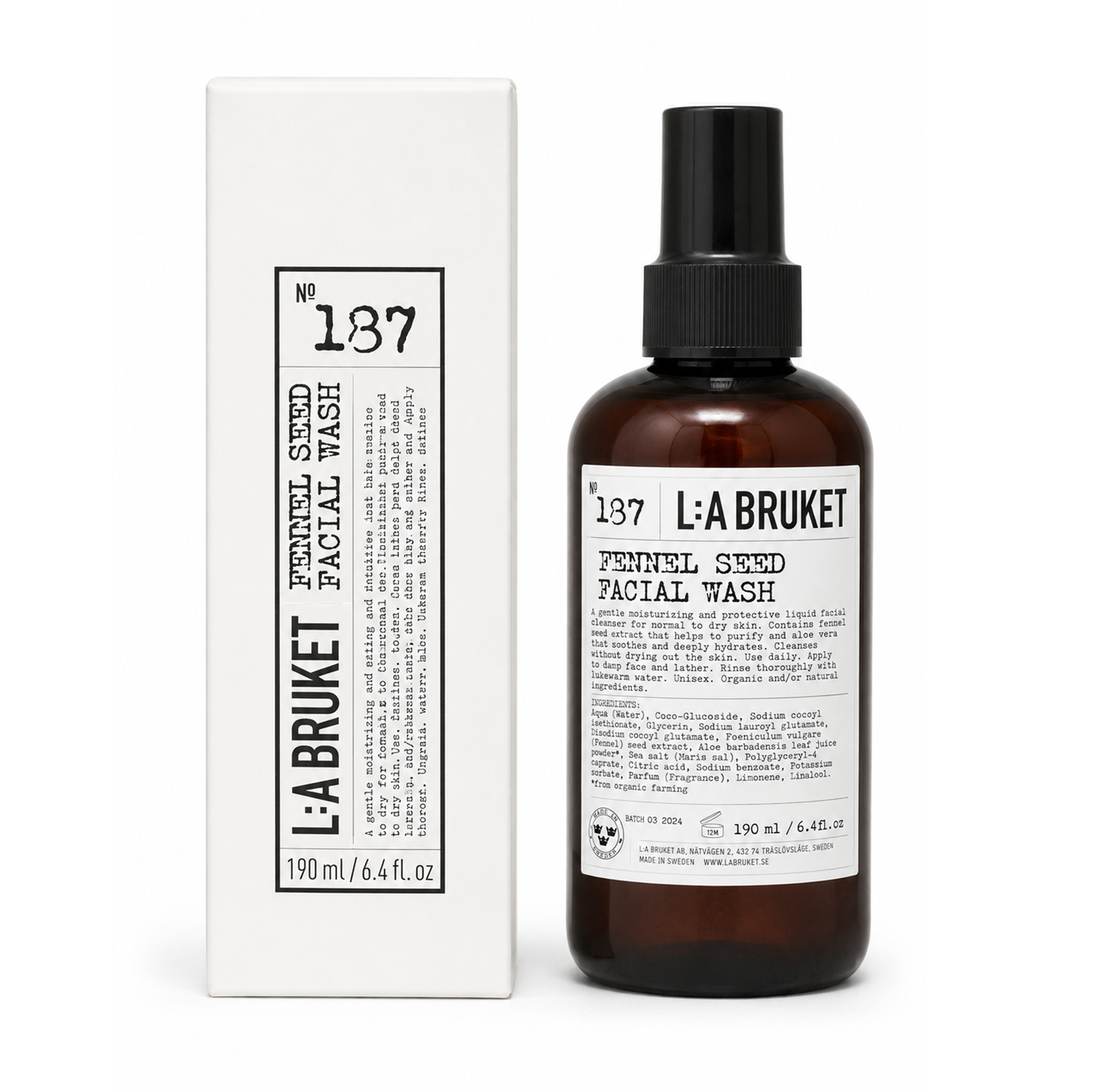 La Bruket No 187 Facial Wash 190ml