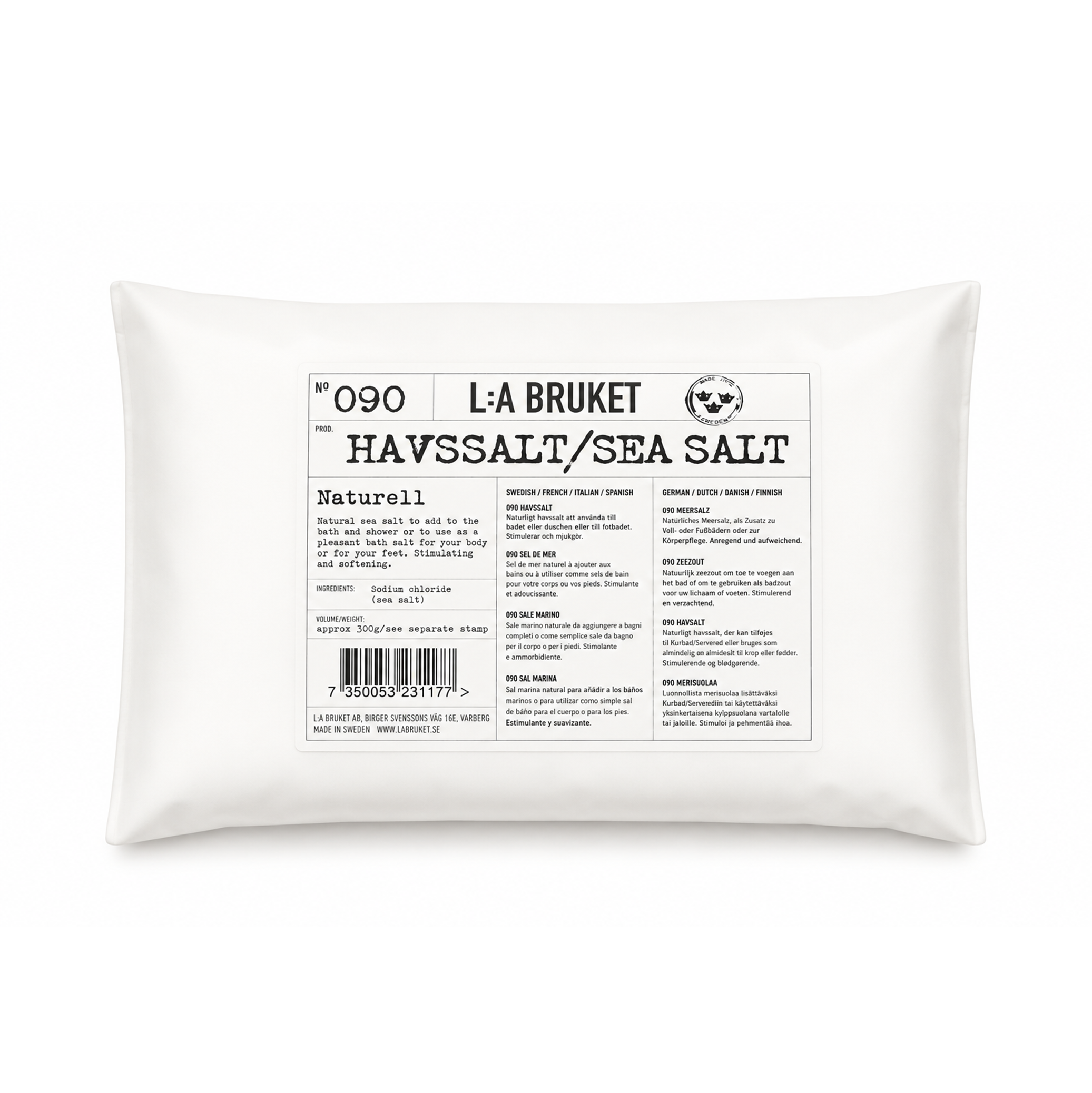 La Bruket No 090 Sea Salt Natuell Badesalz 300g