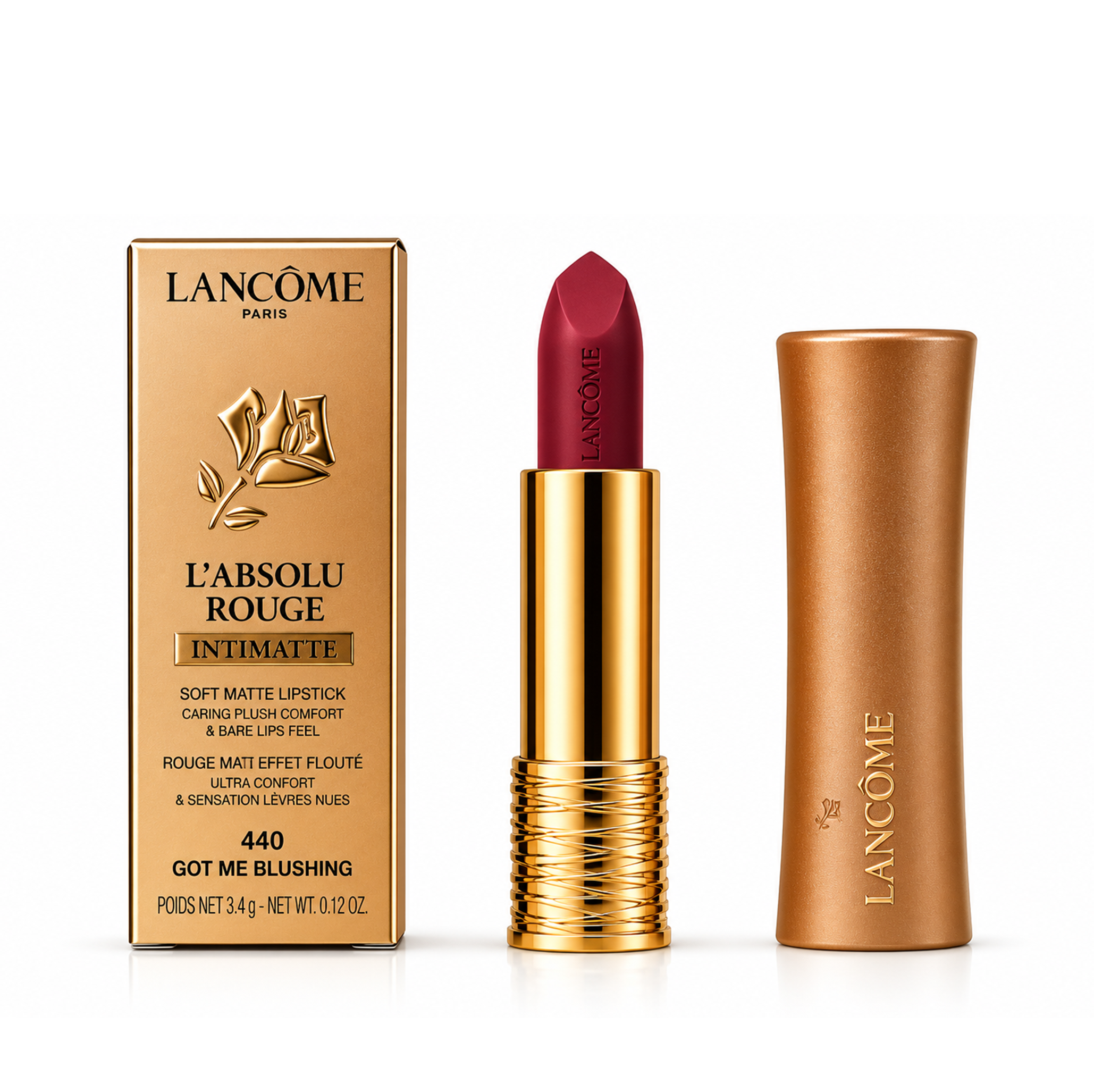 Lancome L'Absolu Rouge Intimatte 440 Got me Blushing Lipstick 3,4g