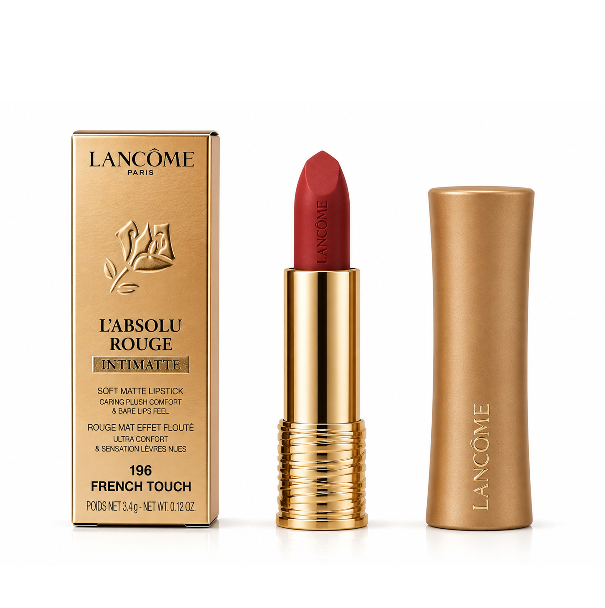 Lancome L'Absolu Rouge Intimatte 196 French Touch Lipstick 3,4g