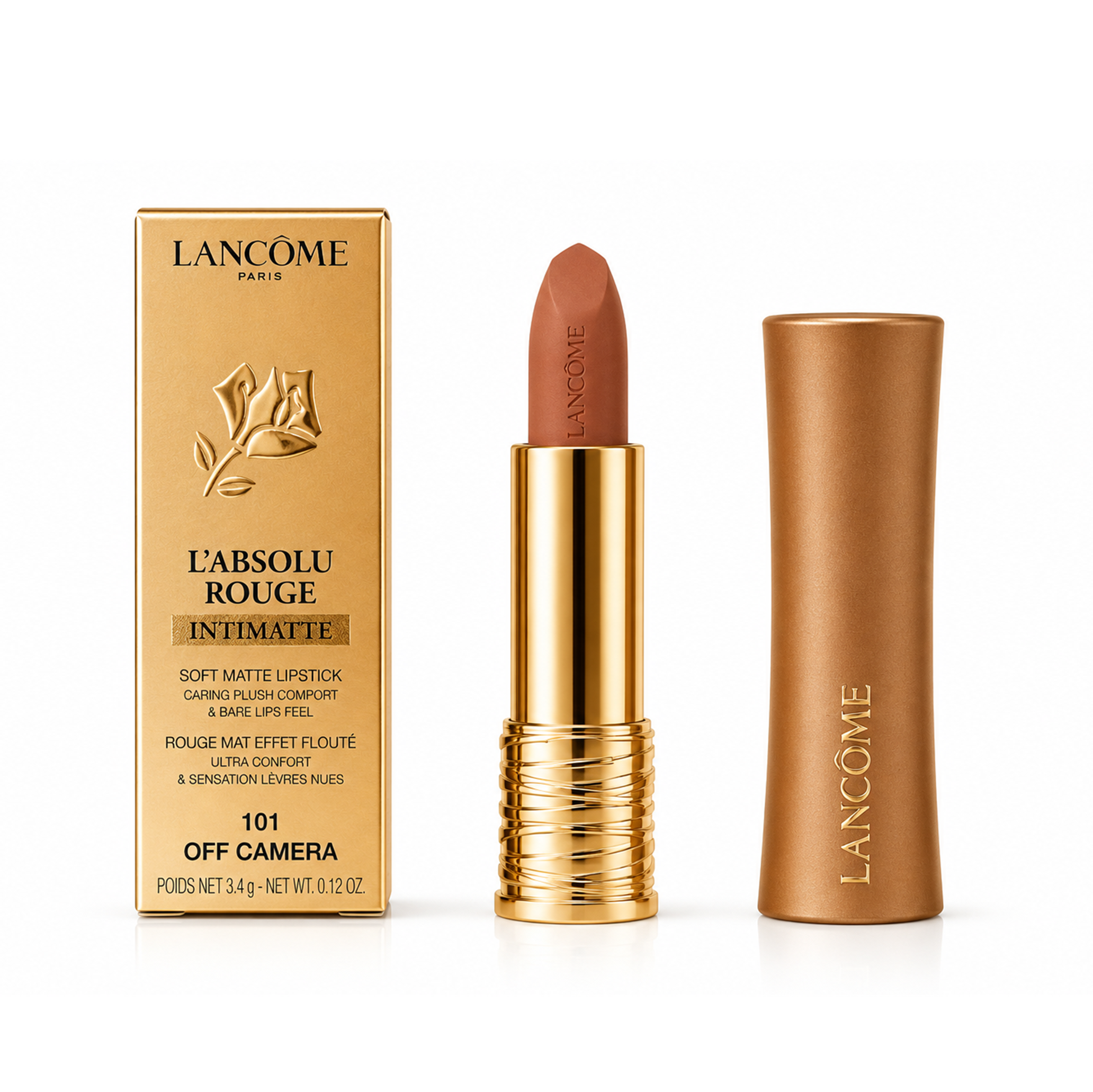 Lancome L'Absolu Rouge Intimatte 101 Off Camera Lippenstift 3,4g