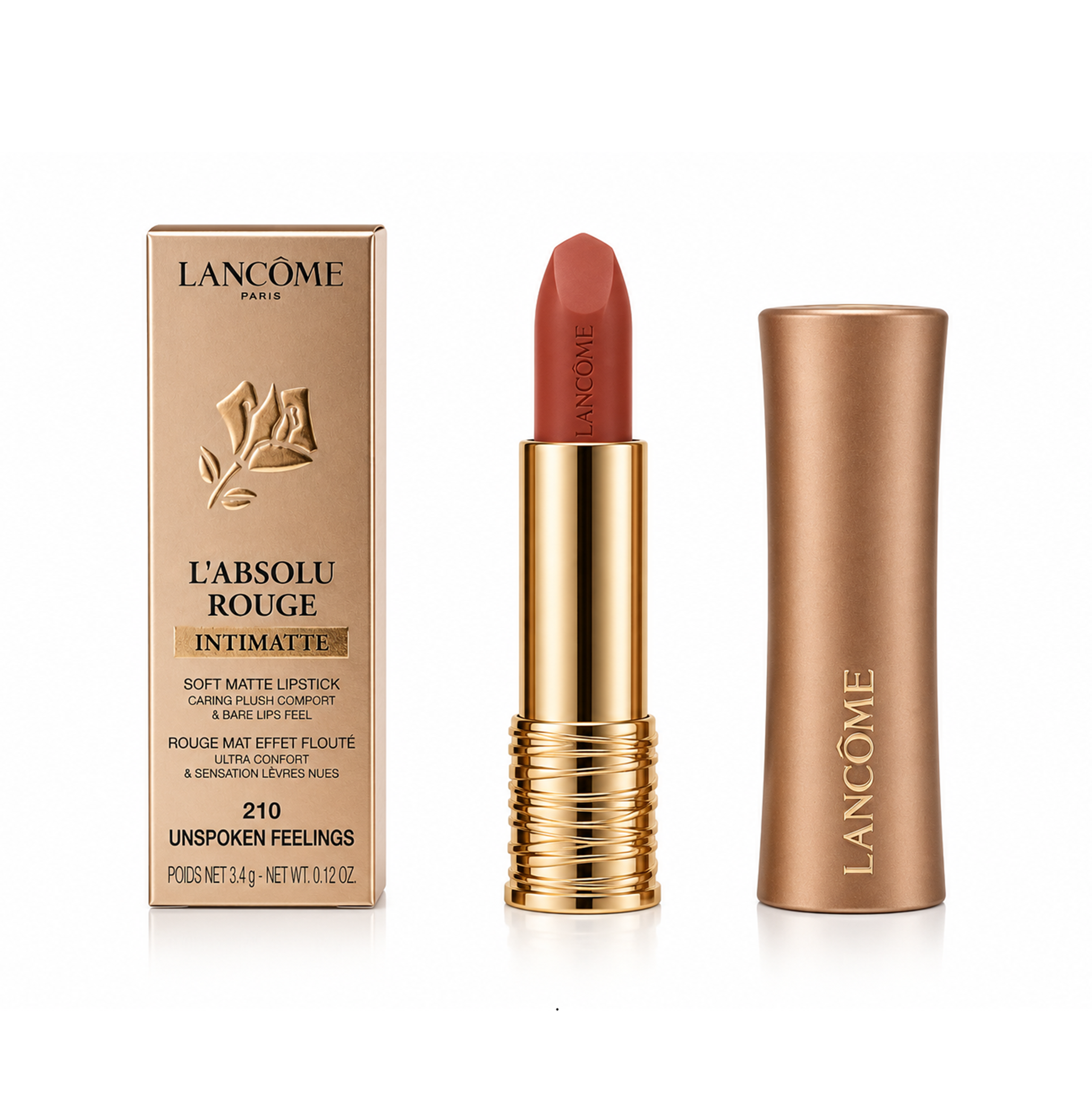 Lancome L'Absolu Rouge Intimatte 210 Unspoken Feelings Lipstick 3,4g
