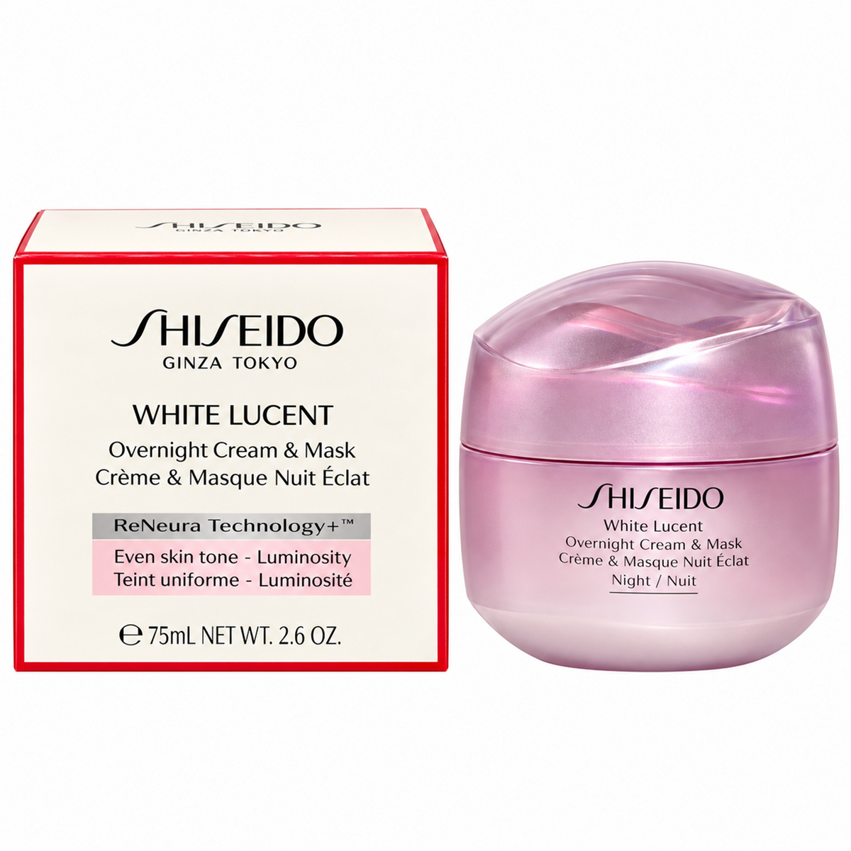 Shiseido White Lucent Overnight Cream & Mask 75ml