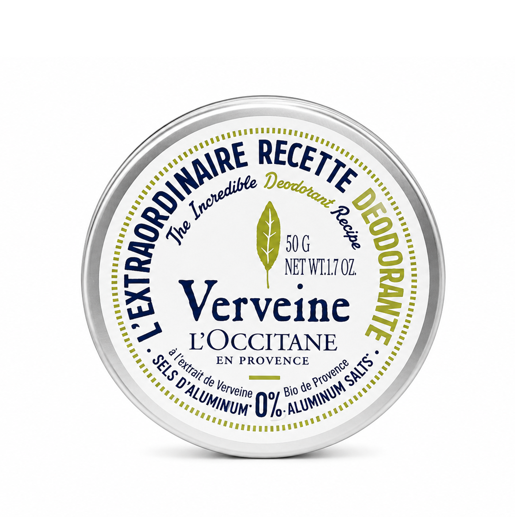L`Occitane Verveine L'Extraordinaire Recette Deodorant Creme 50g