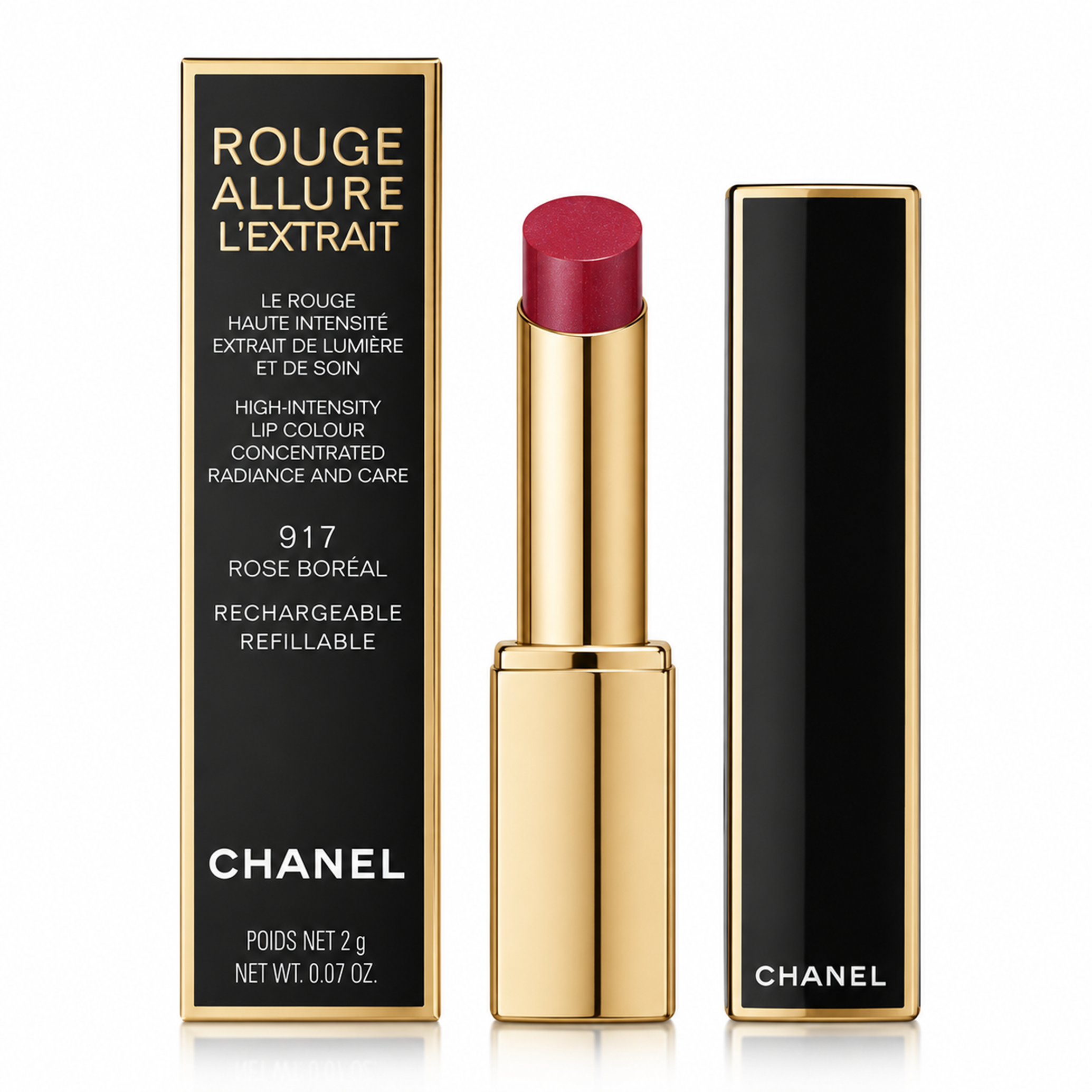 Chanel Rouge Allure L'Extrait  high-intensity lip colour 917 Rose Boreal refillable 2g