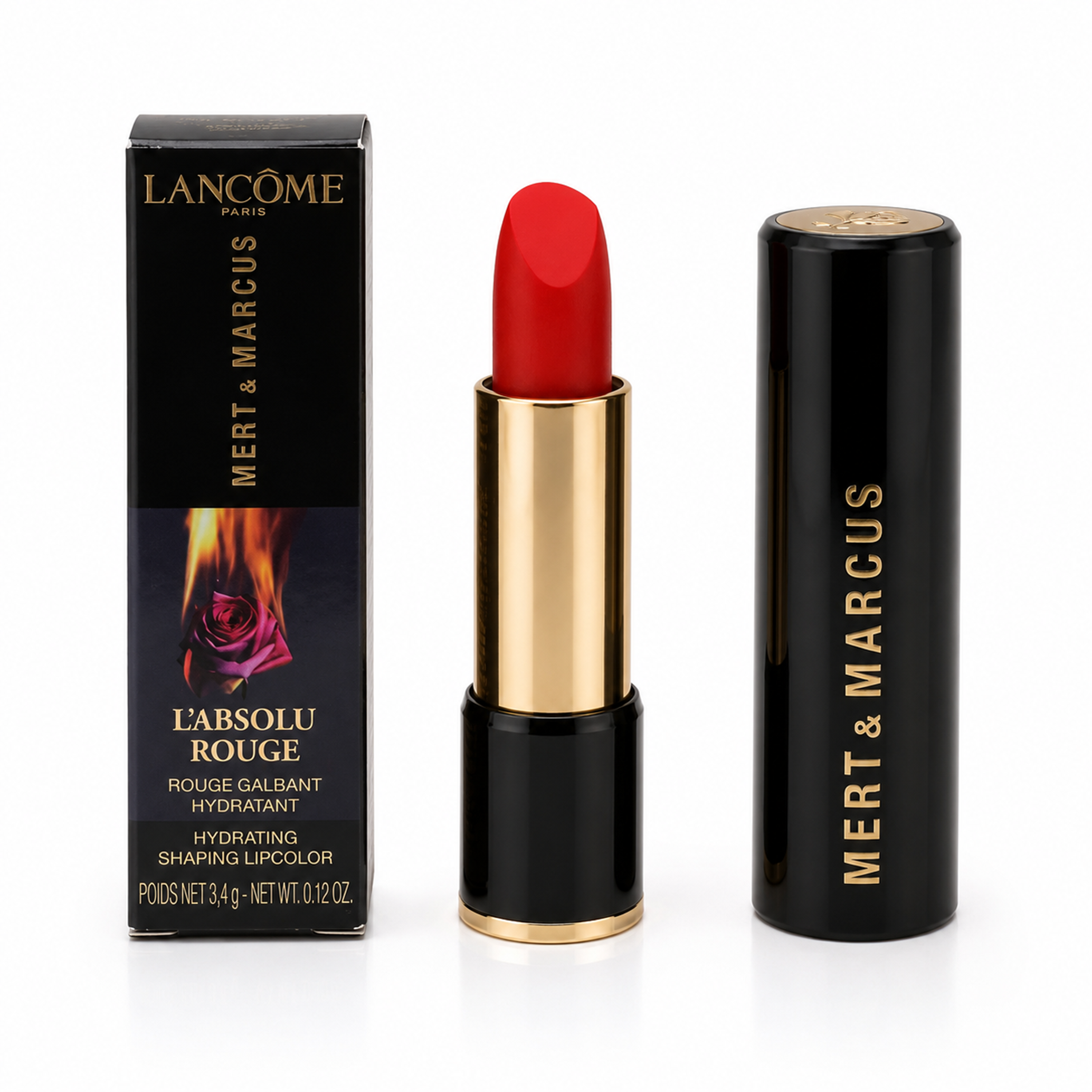 Lancome L'Absolu Rouge 198 Rouge Flamboyant Shaping Lipcolor Lippenstift 3,4g