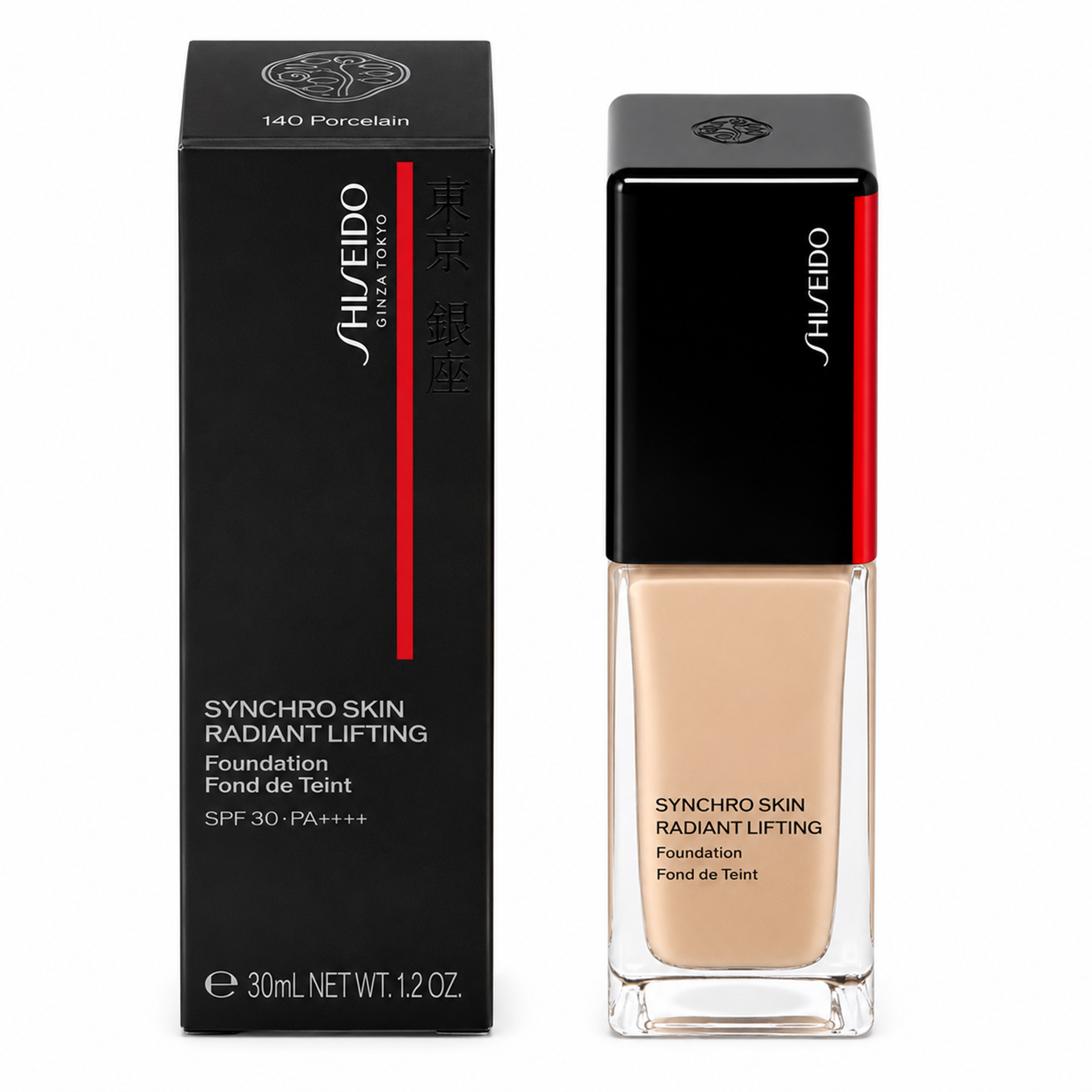 Shiseido Synchro Skin Radiant Lifting Foundation 140 Porcelain 30ml