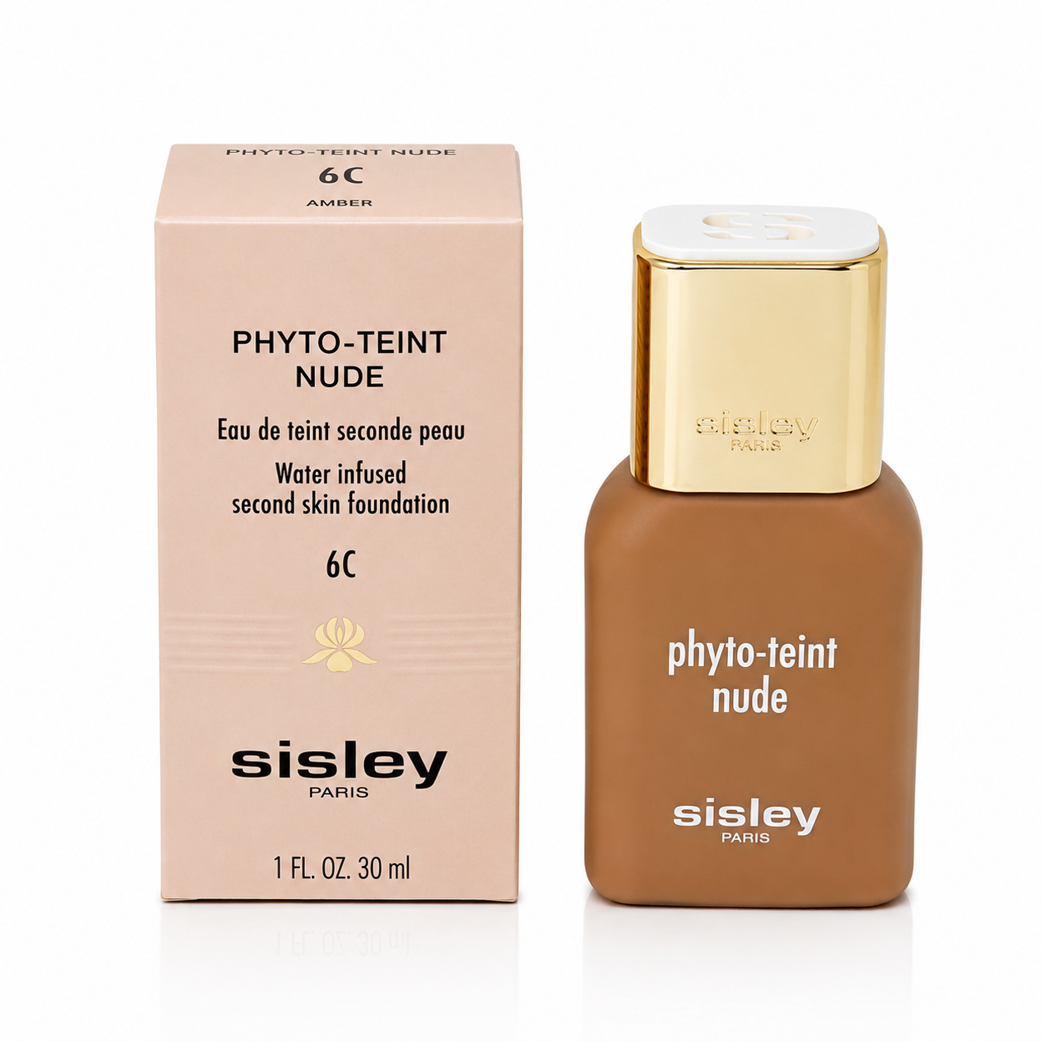 Sisley Phyto Teint Nude eau de Teint Foundation 30ml 6C Amber