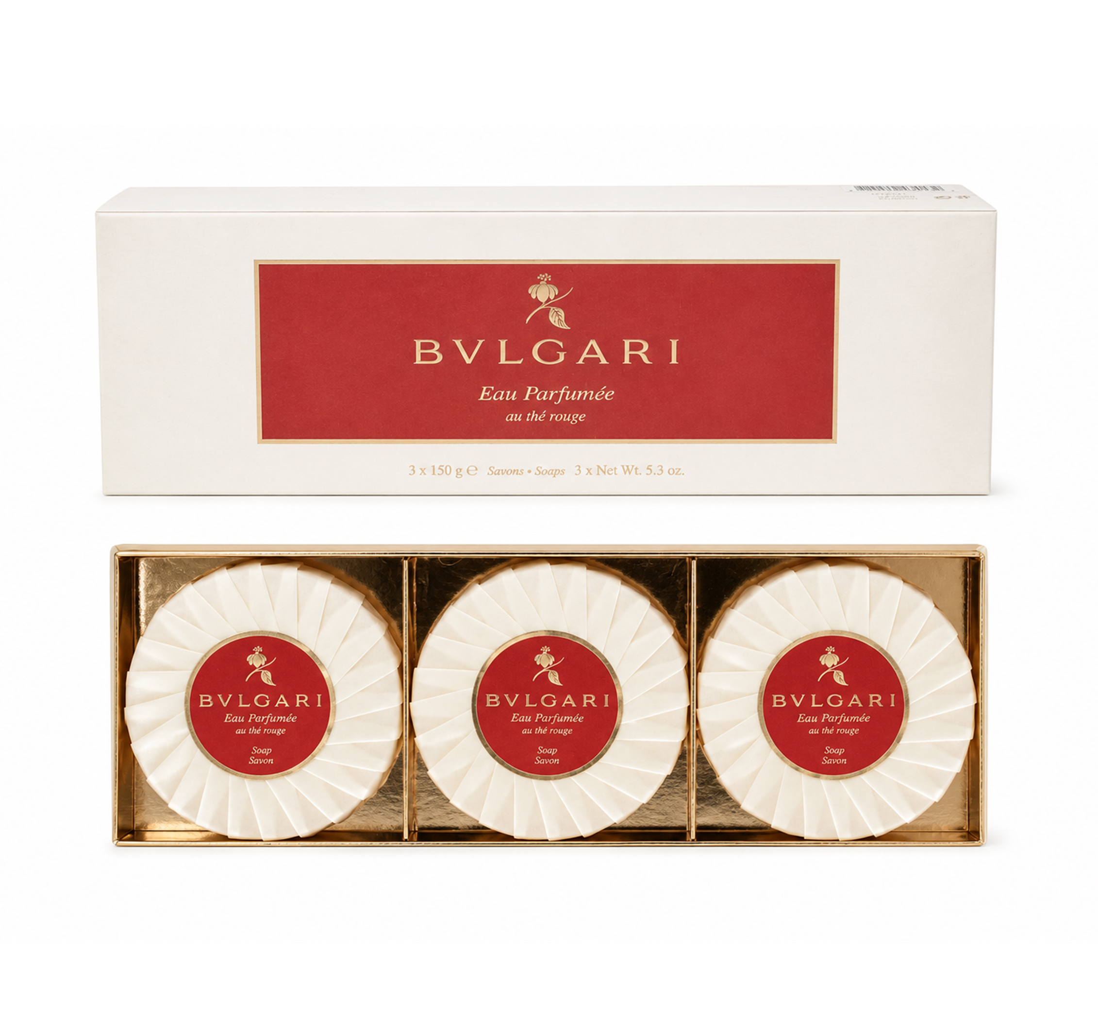 Bvlgari Eau Parfumee Au The rouge Seife 3x150g