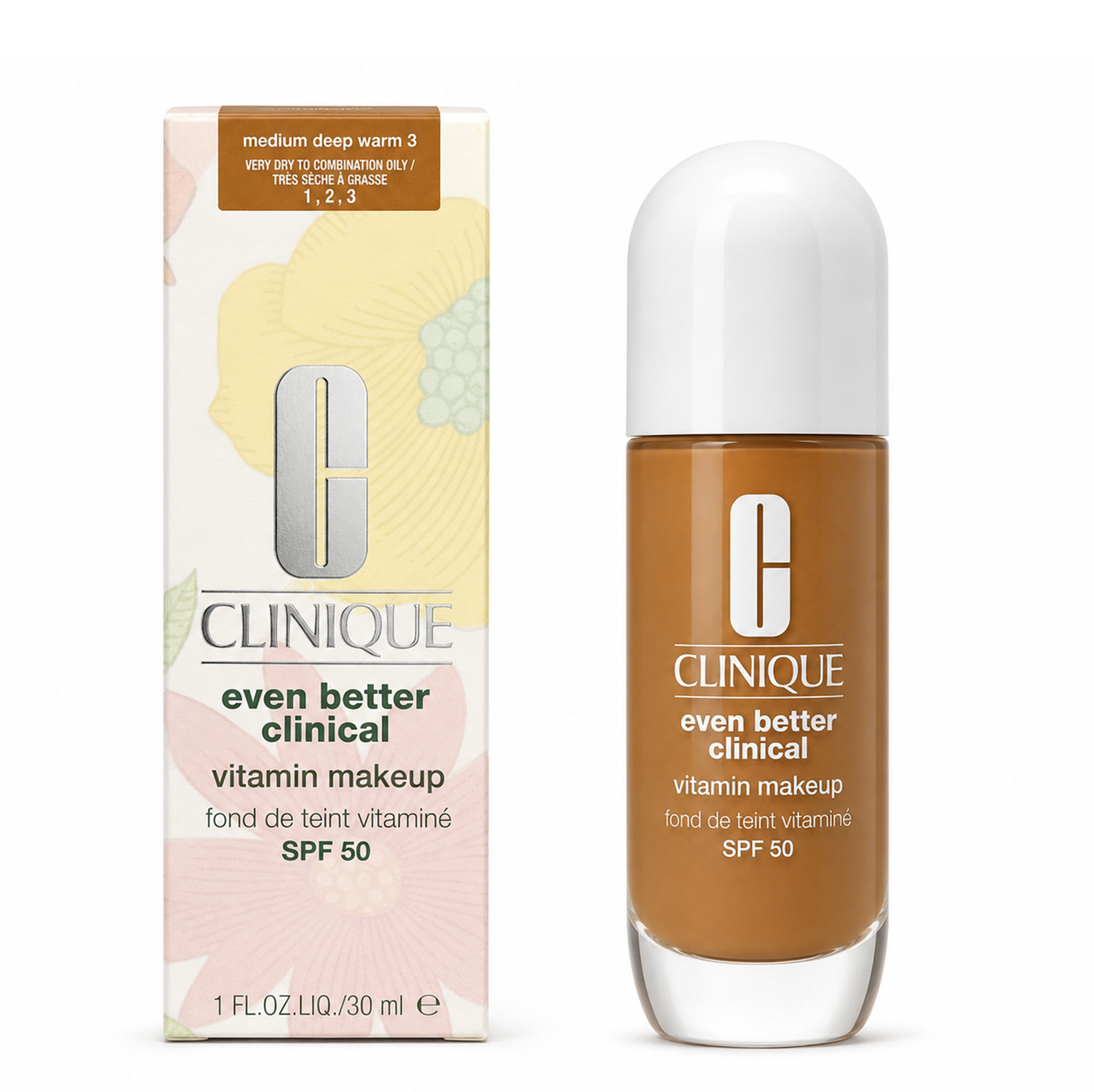 Clinique even better clinial Light Deep Warm 3 Vitamin Makeup SPF50  30ml