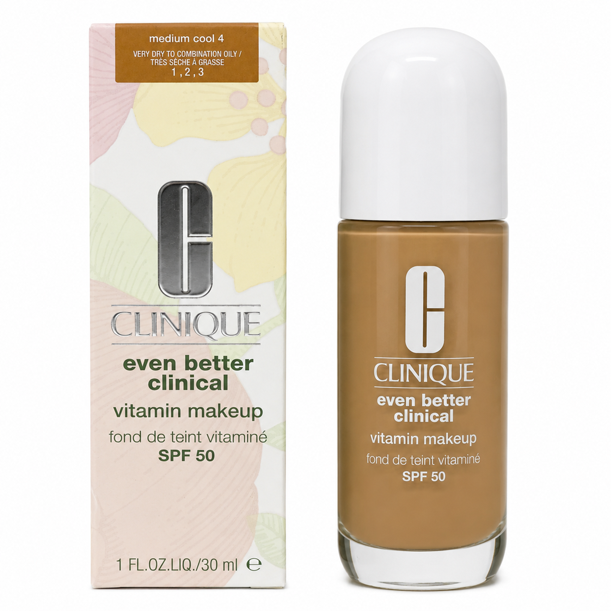 Clinique even better clinial Medium Cool 4 Vitamin Makeup SPF50  30ml
