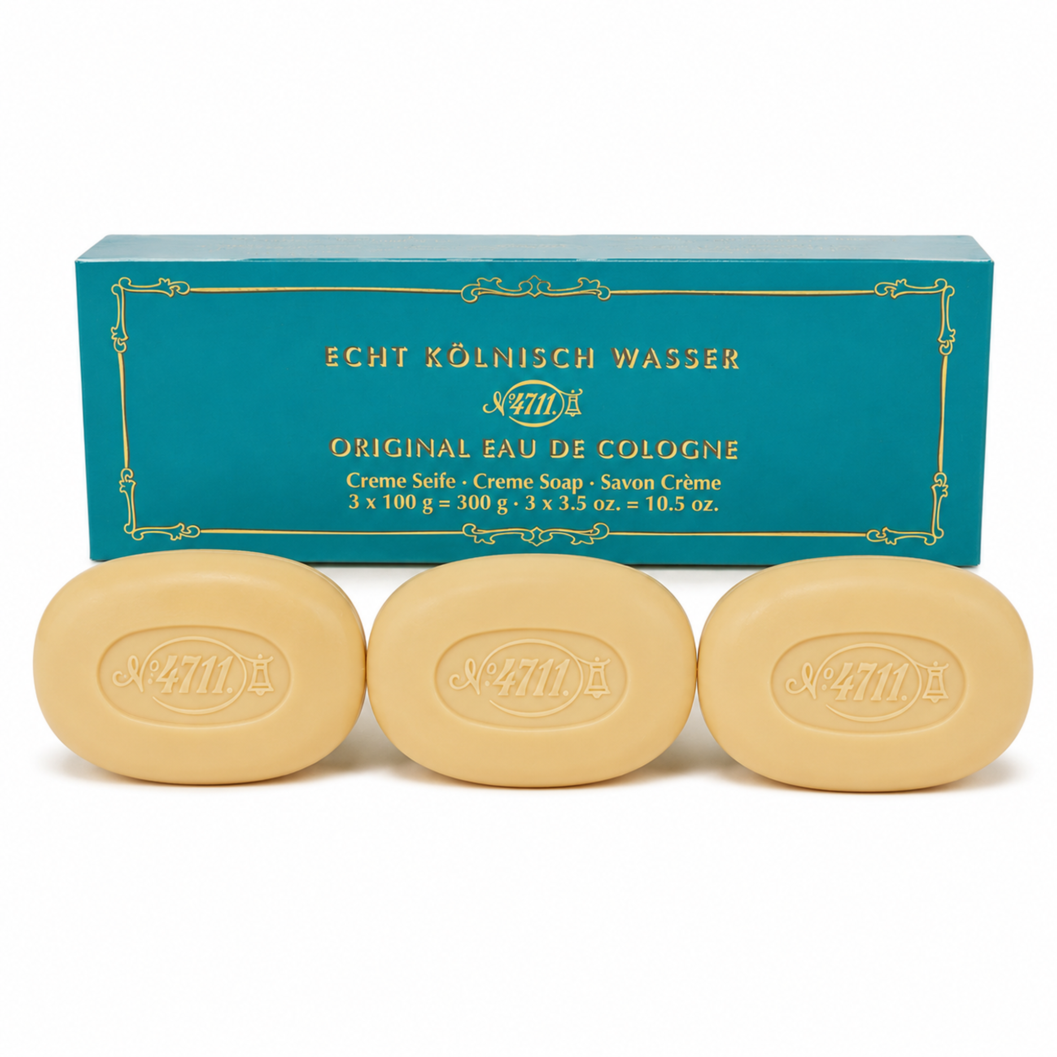 4711 Echt Kölnisch Wasser Eau de Cologne Creme Seife 3x100g