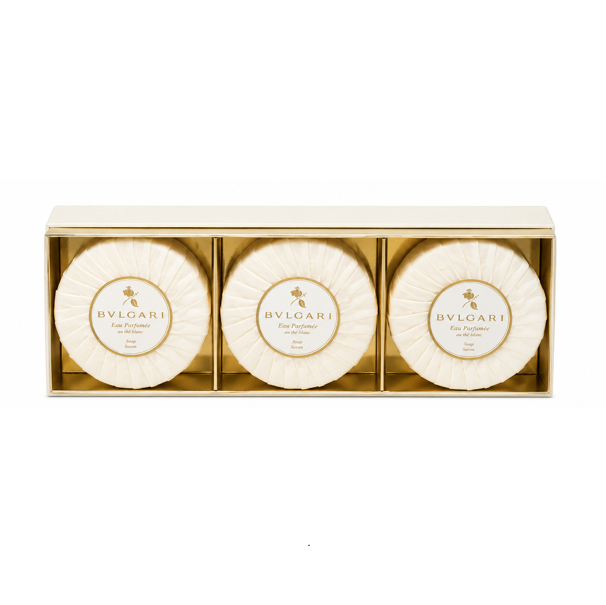 BVLGARI Eau Parfumée au thé blanc Seifen 3x150 g