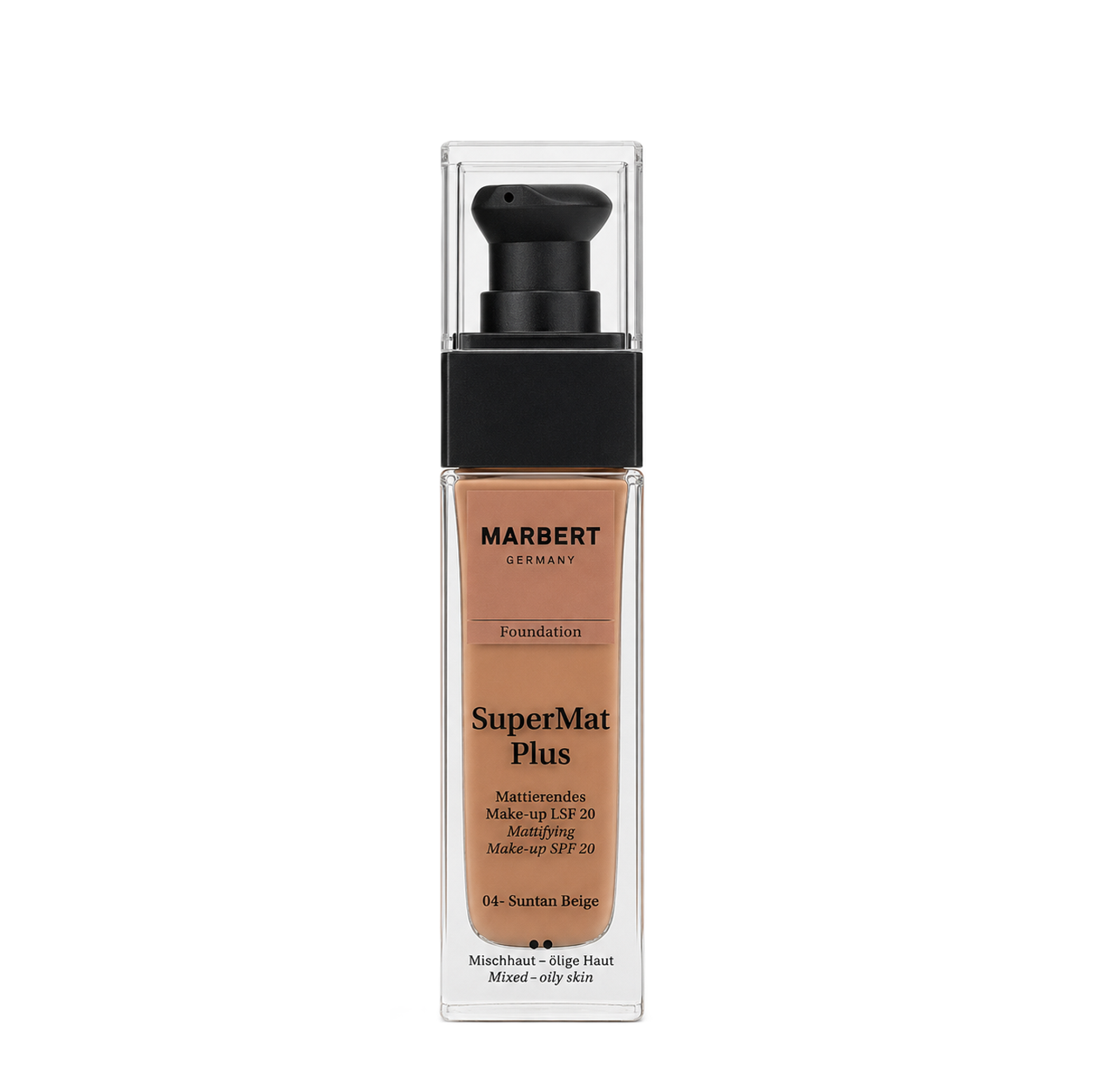 Marbert SuperMatPlus Make-up SPF20 04-Suntn Beige Foundation 30ml