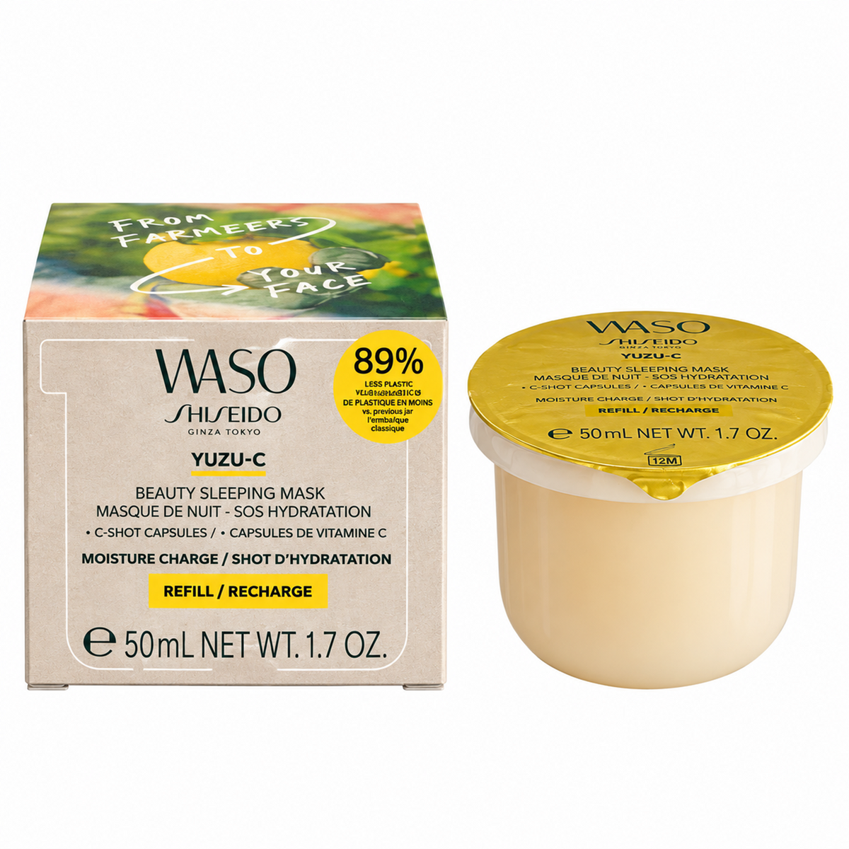 Shiseido Waso Yuzu-C Beauty sleeping Mask Refill 50 ml