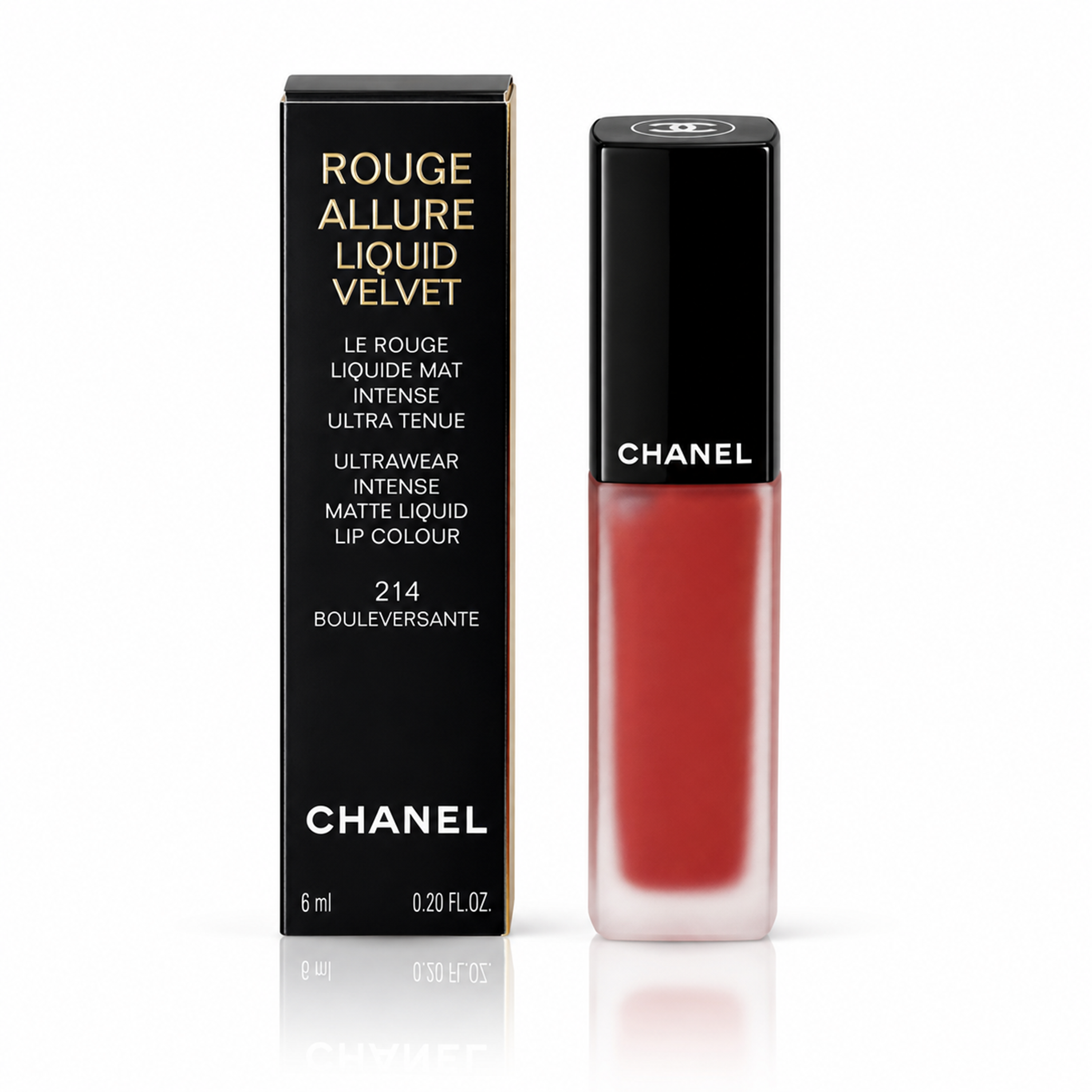 Chanel Rouge Allure Liquid Velvet Matte Liquid Lip Colour Lipgloss 214 Bouleversante 6 ml