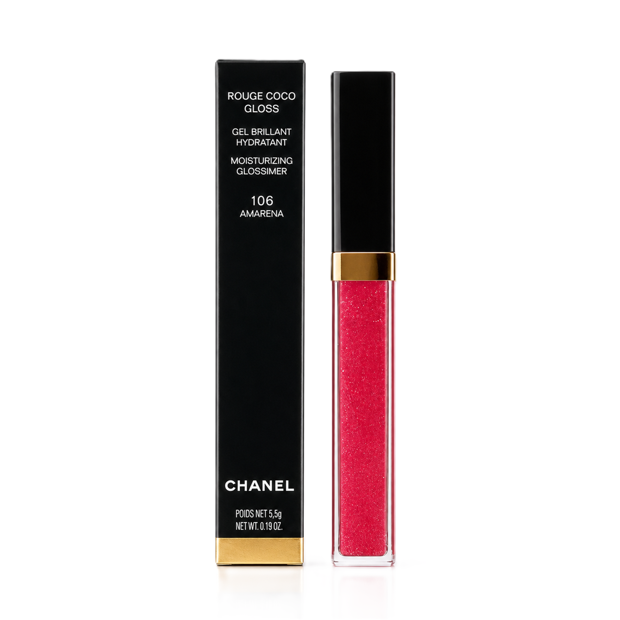 Chanel Rouge Coco Gloss Moisturzing Glossimer 106 Amarena 5,5g