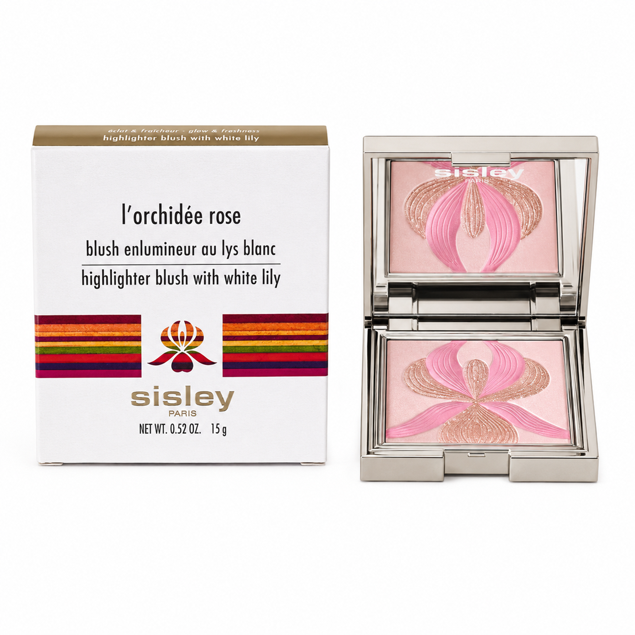 Sisley l'orchidee rose highlighter bluh with white lily Highlighter 15g