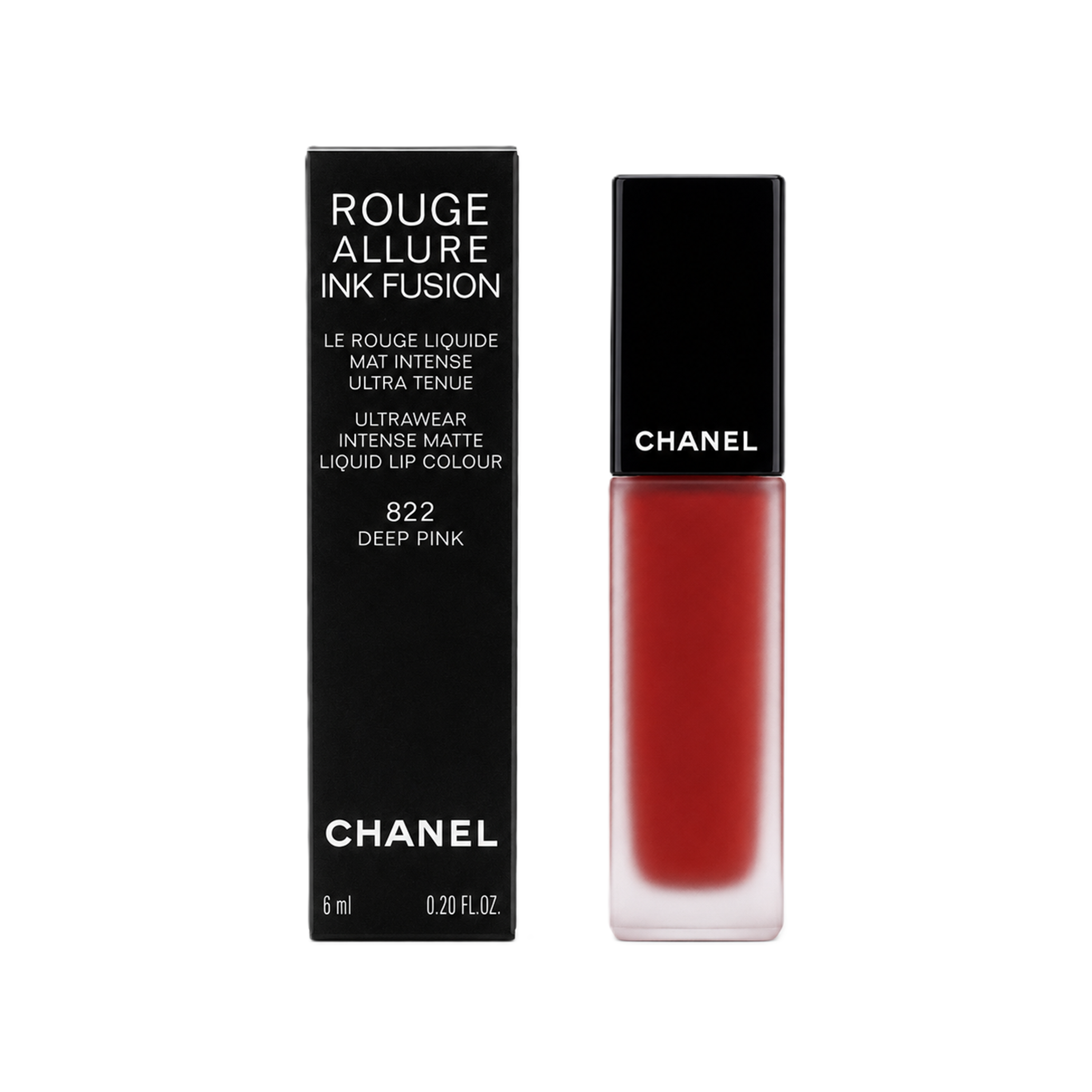 Chanel Rouge Allure Ink Intense Matte Liquid Lip Colour Lippenstif 822 Deep Pink 6 ml