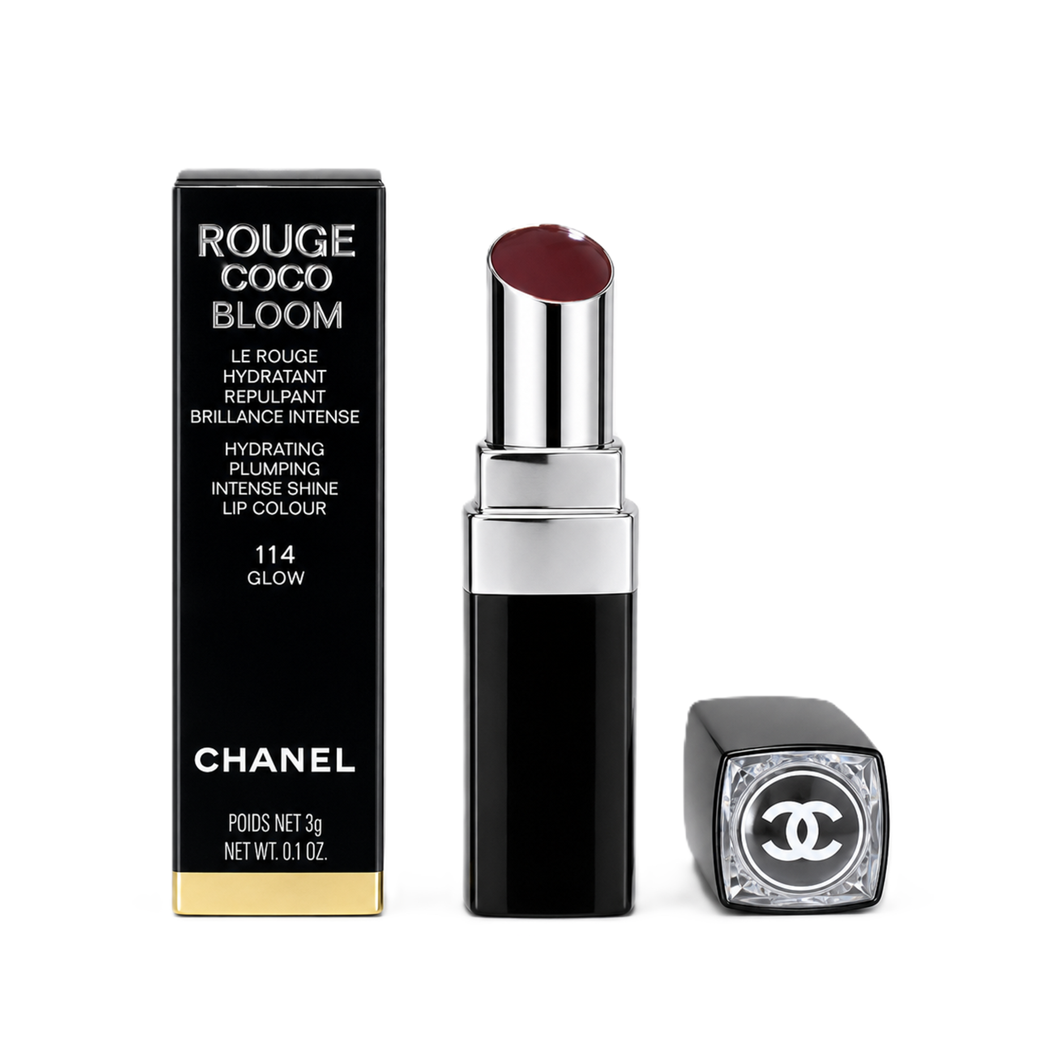 Chanel Rouge Coco Bloom Lip Colour 114 Glow 3g