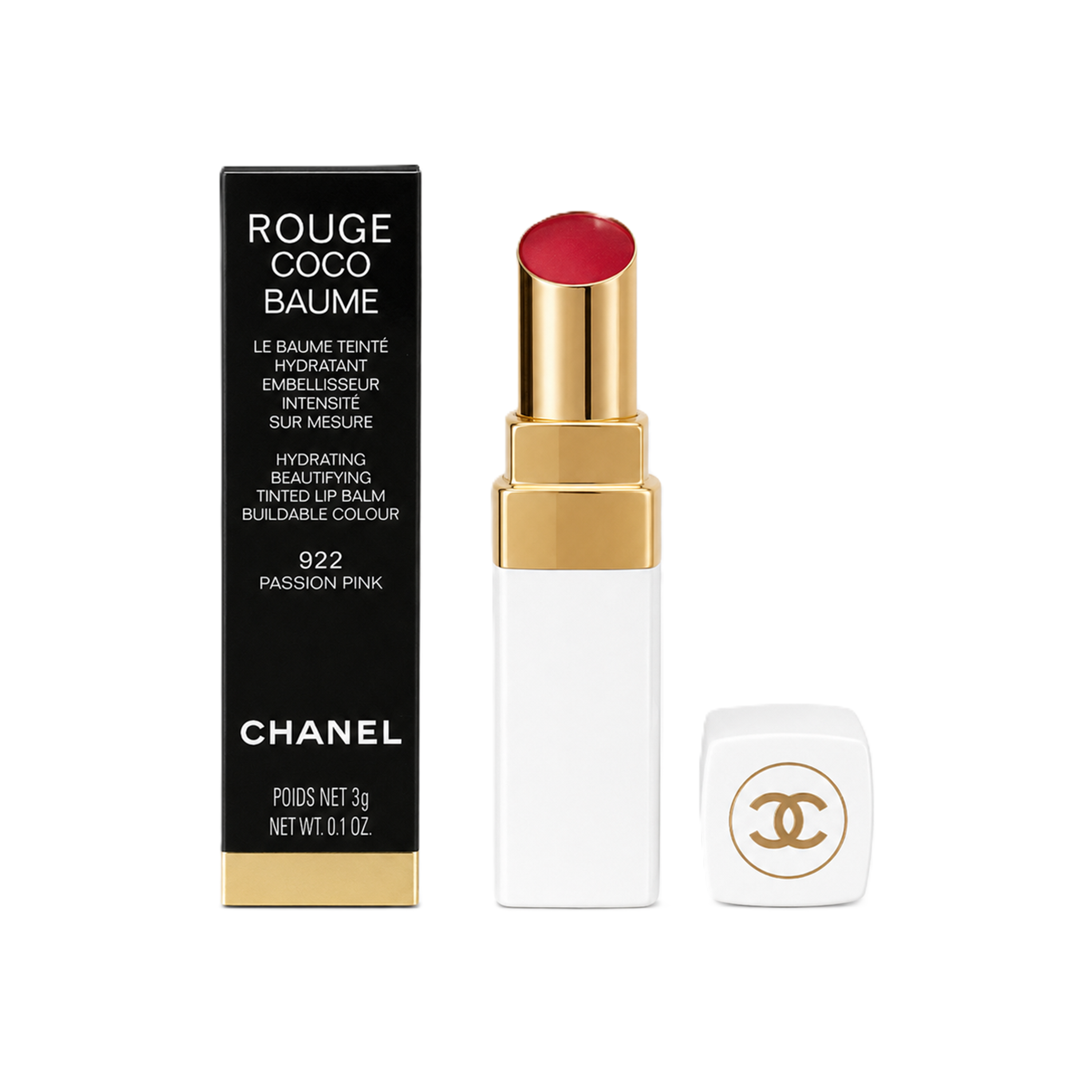 Chanel Rouge Coco Baume 922 Passion Pink Lippenbalsam 3g