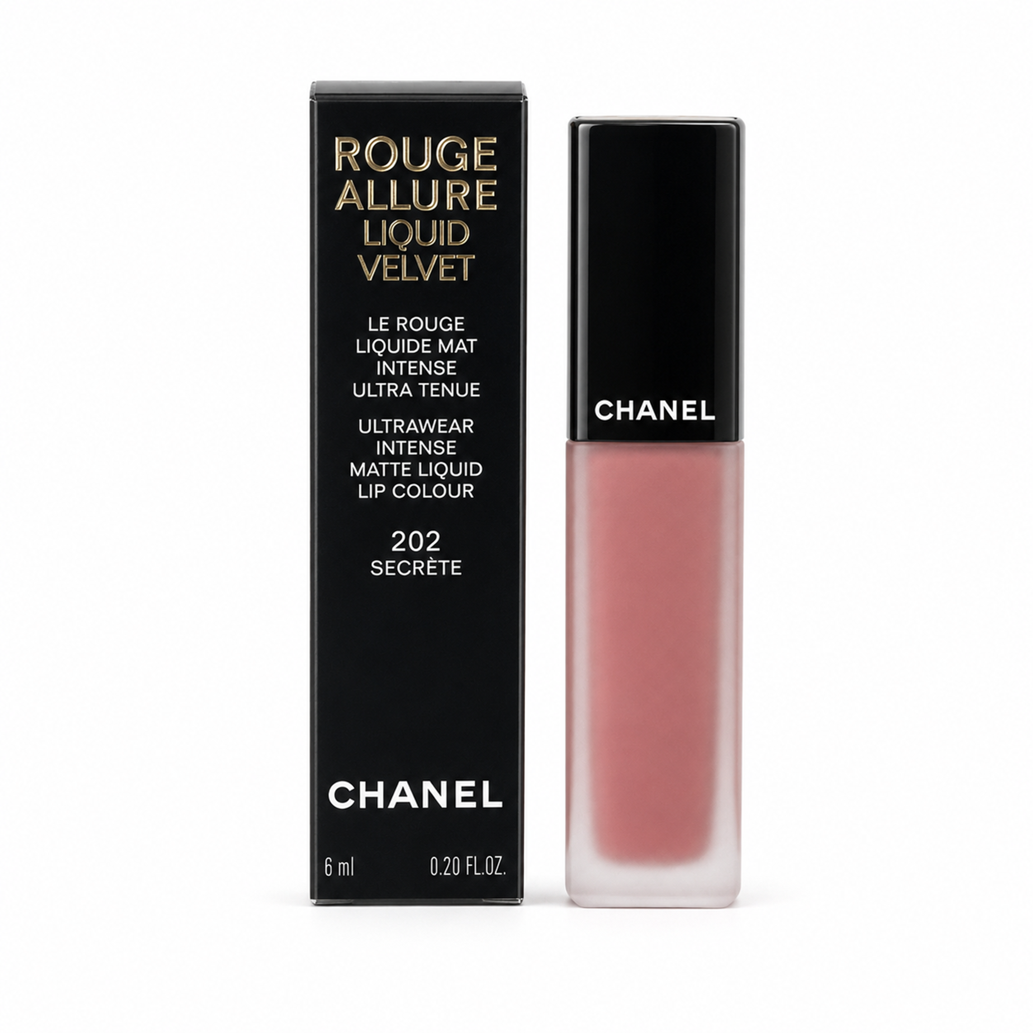Chanel Rouge Allure Liquid Velvet Matte Liquid Lip Colour Lippenstift 202 Secrete 6ml