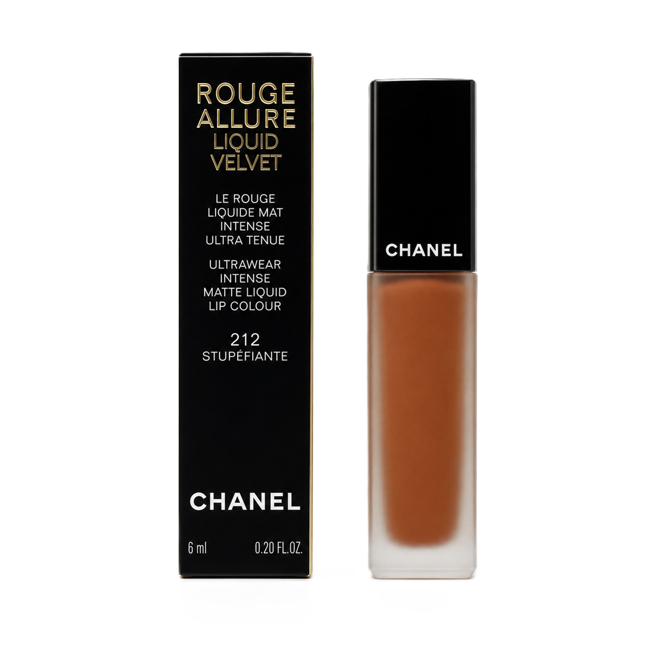 Chanel Rouge Allure Liquid Velvet Matte Liquid Lip Colour Lippenstift 212 Stupefiante 6ml