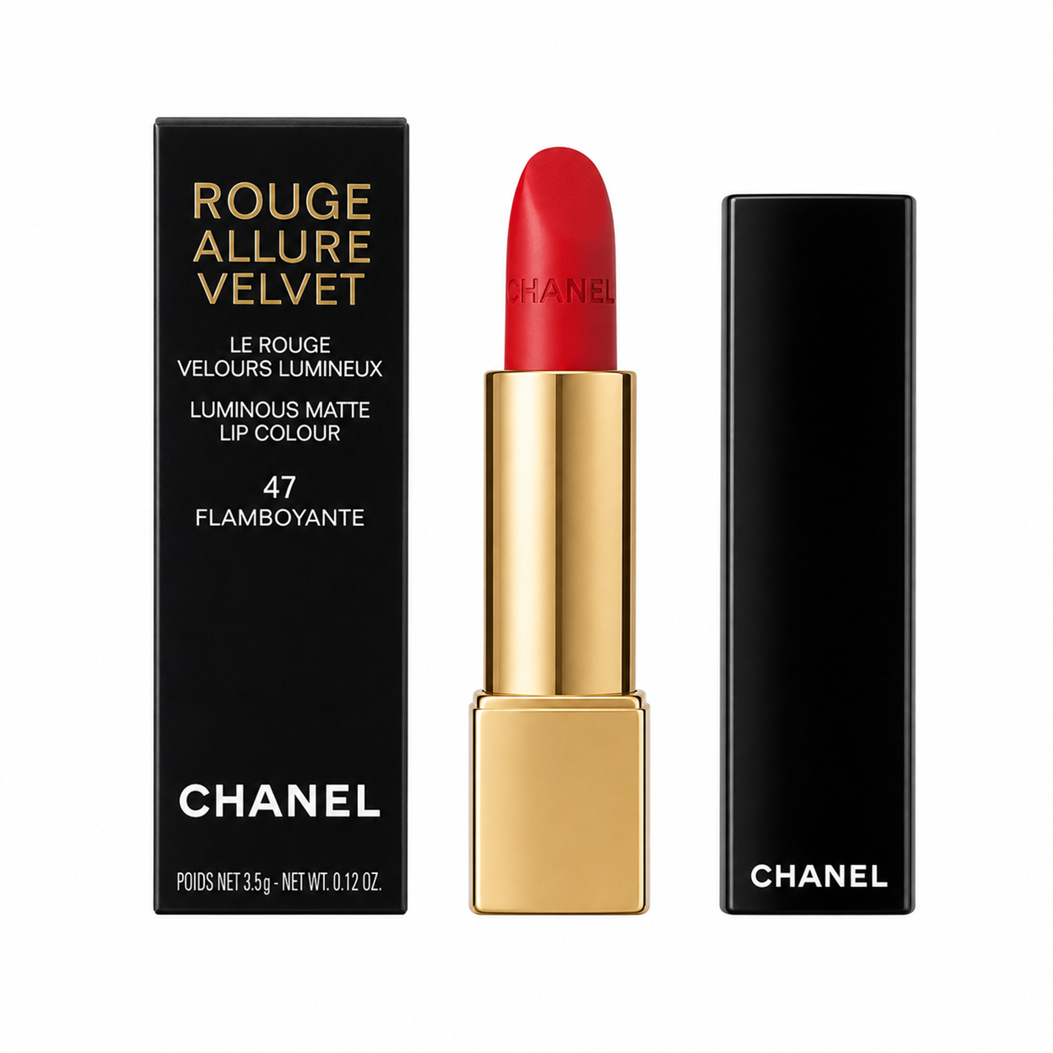 Chanel Rouge Allure Velvet 47 Flamboyante Lip Colour Lippenstift 3,5g