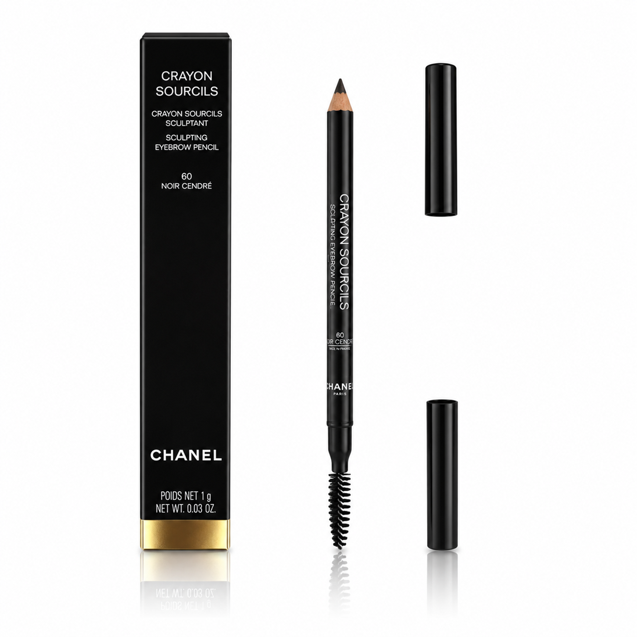 Chanel Crayon Sourcils 60 Noir Cendre Eyebrow Pencil 1g