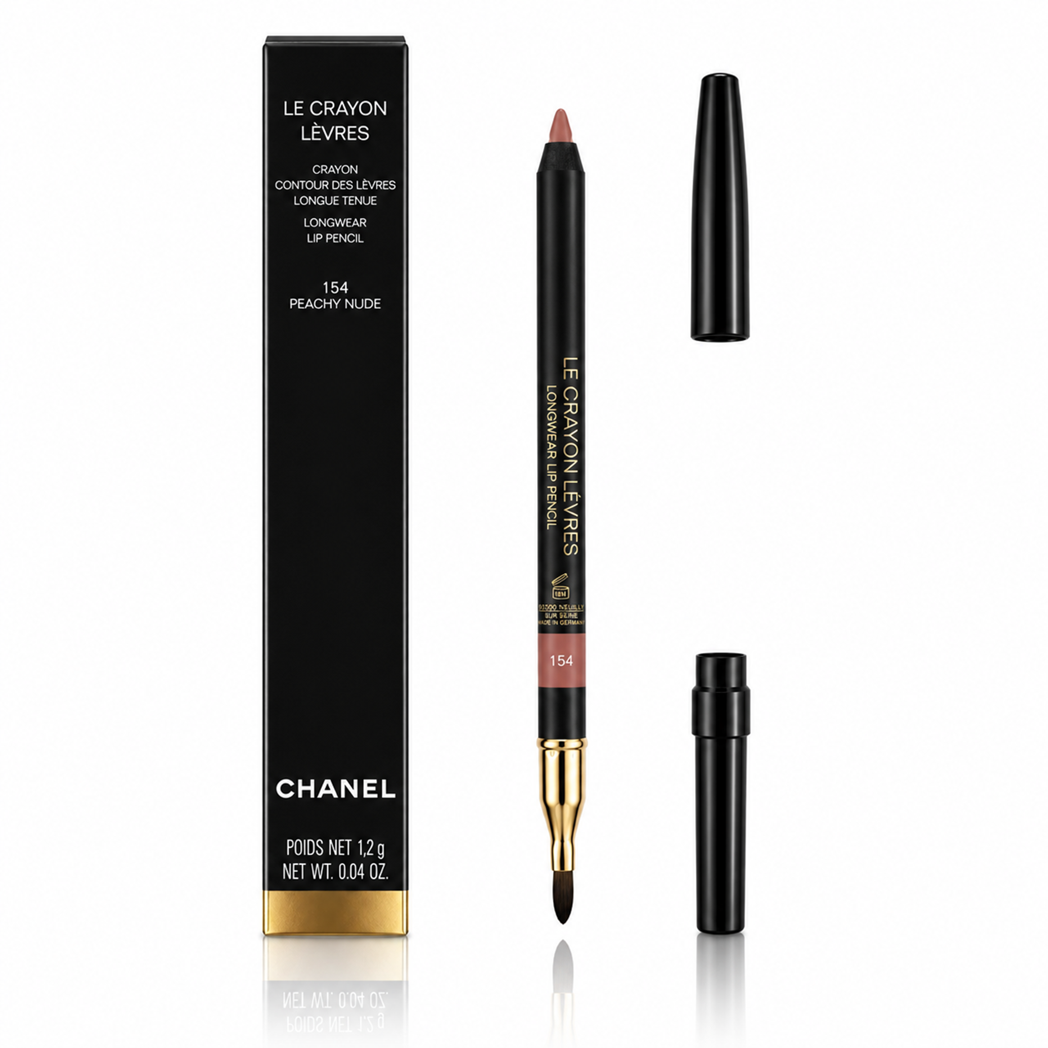 Chanel Le Crayon Lèvres Longwear 154 Peachy Nude Pencil Lip Pencil 1,2g