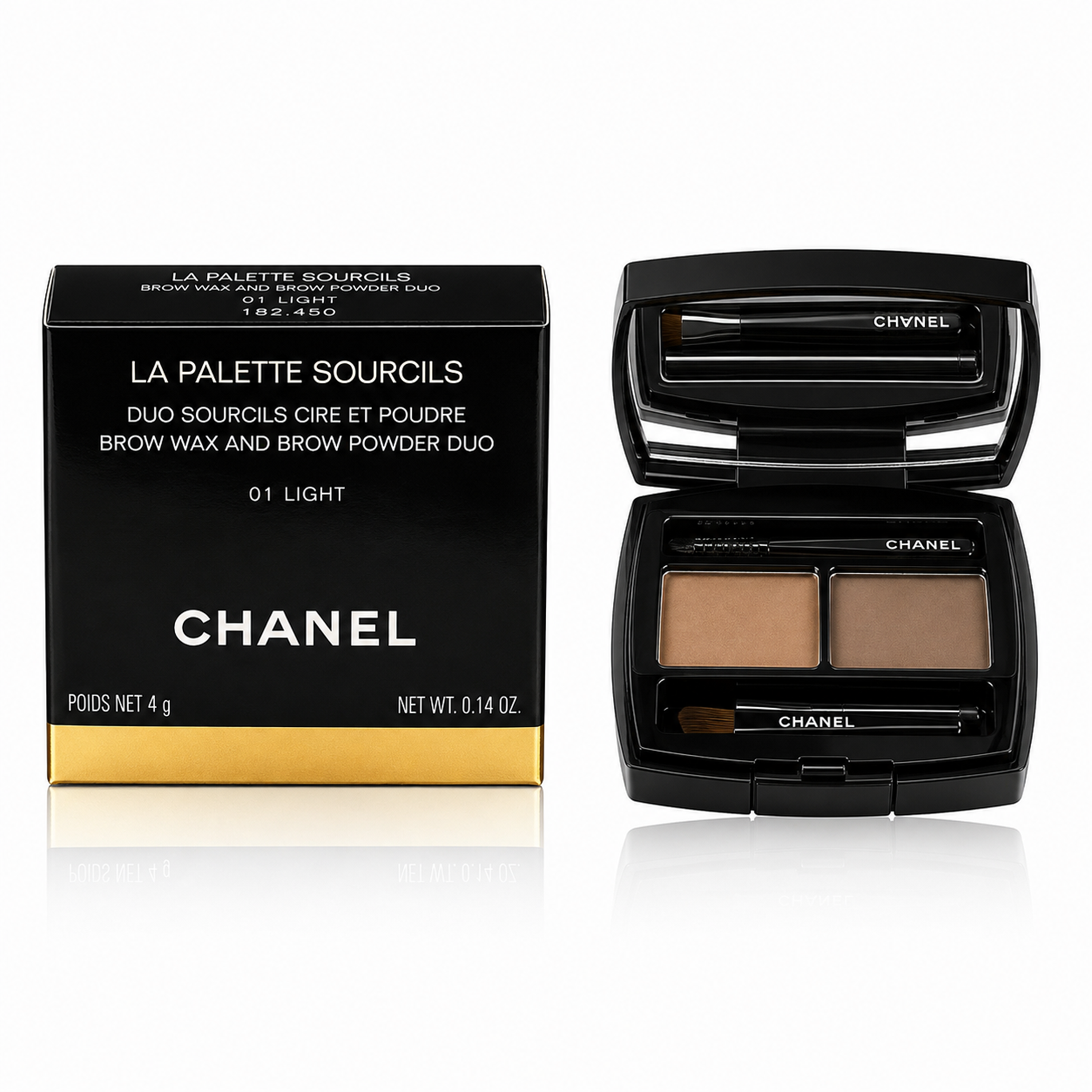 Chanel La Palette Sourcils 01 Light Brow Wax and Brow Powder Duo 4g
