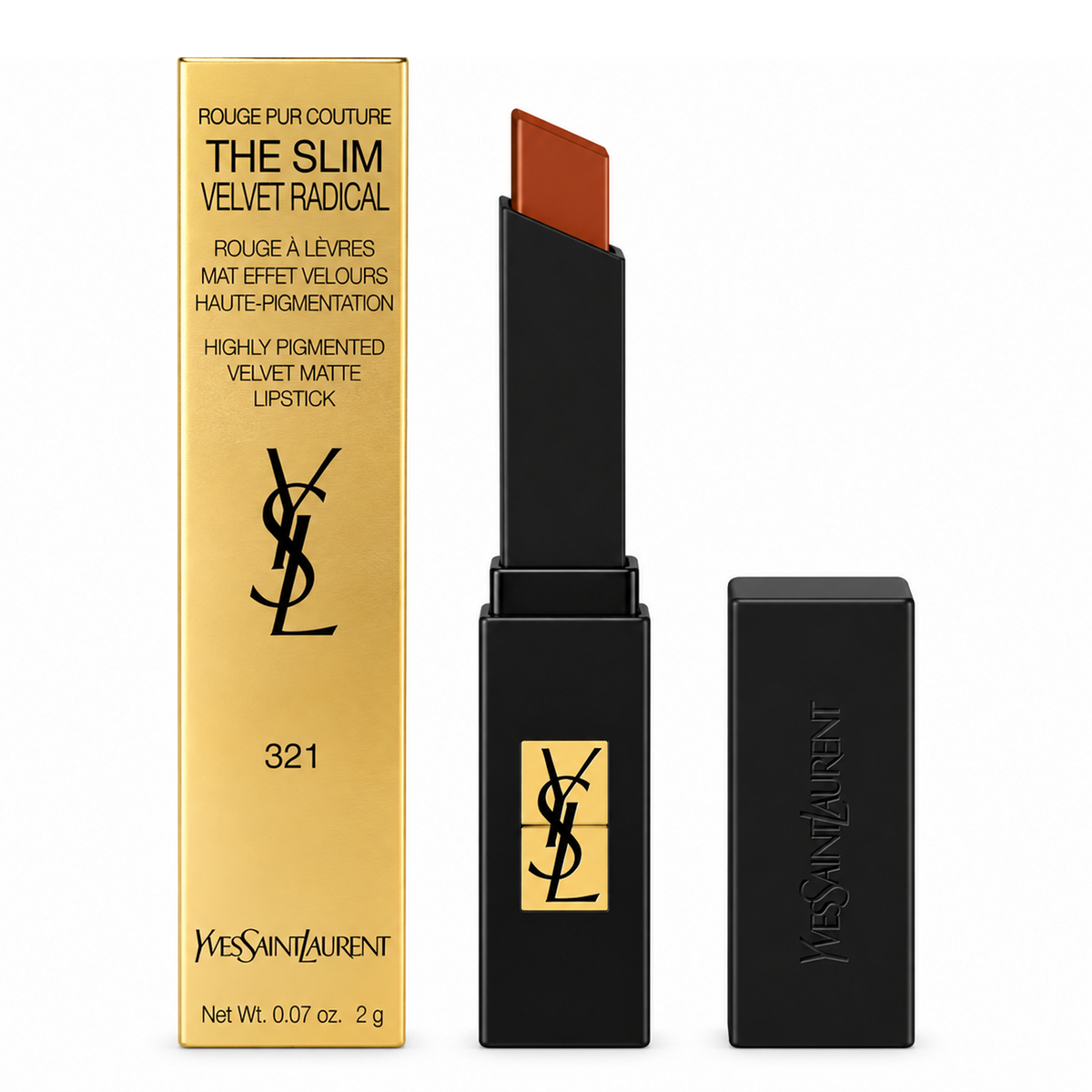 Yves Saint Laurent The Slim Velvet Lipstick radical 321 Feervent Maroon 2g