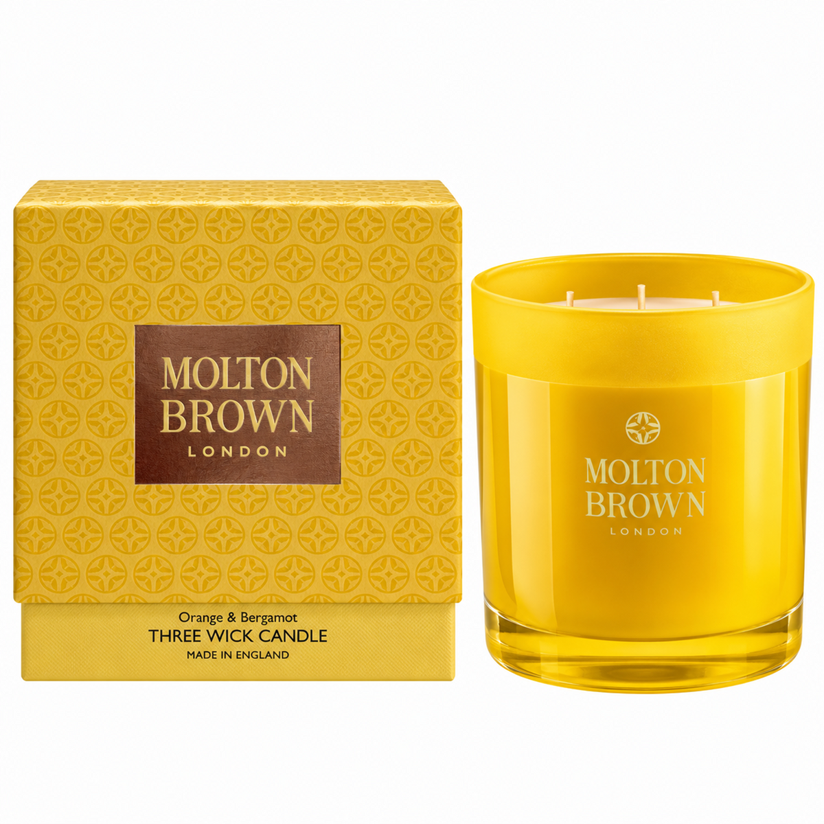 Molton Brown London Orange & Bergamot Three Wick Candle Kerze 480g