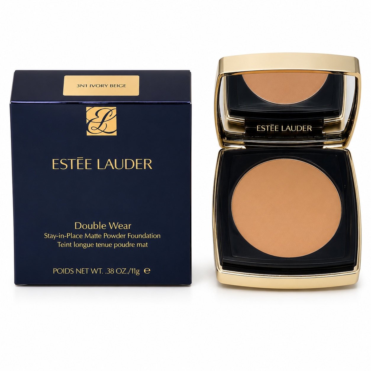 Estee Lauder Double Wear Stay-in-Place Matte Powder Foundation 3N1 Ivory Beige
