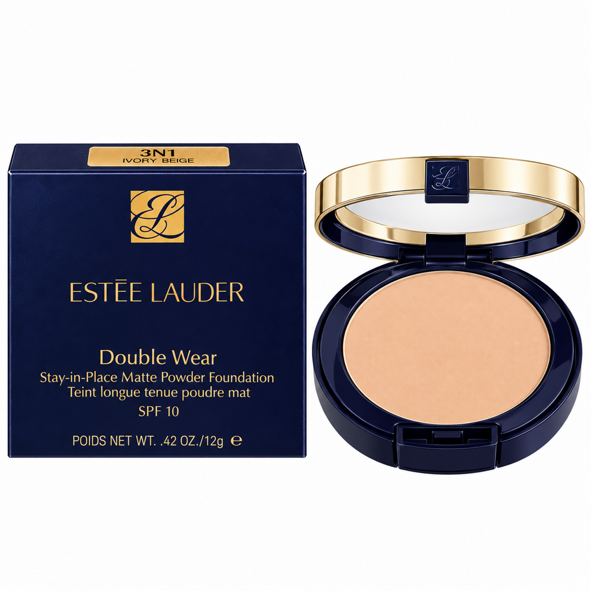 Estee Lauder Double Wear Stay-in-Place Powder 3N1 Ivory Beige 12g